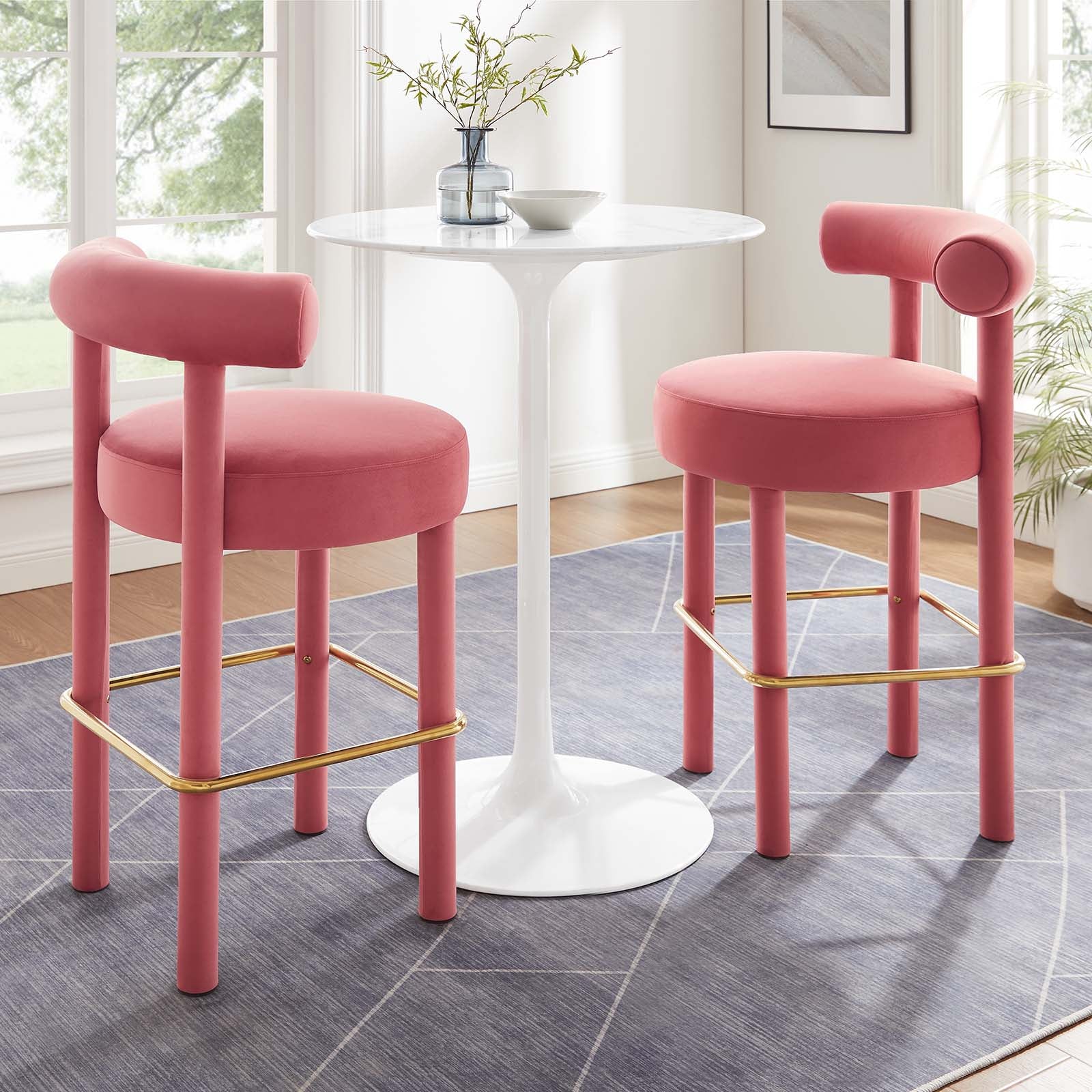 Pink bar stools set best sale of 2