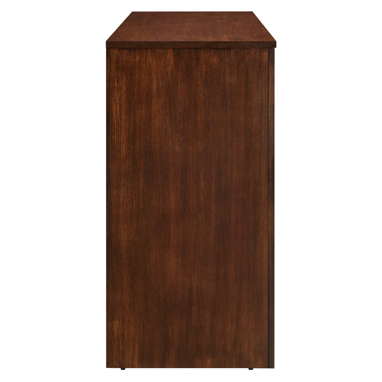 Appia Wood Grain 4-Door Sideboard Storage Cabinet - East Shore Modern Home Furnishings