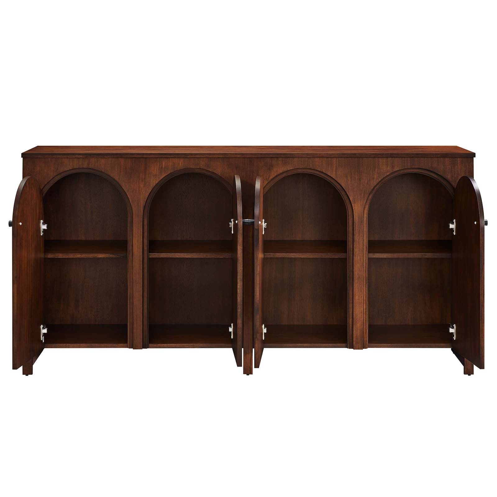 Appia Wood Grain 4-Door Sideboard Storage Cabinet - East Shore Modern Home Furnishings