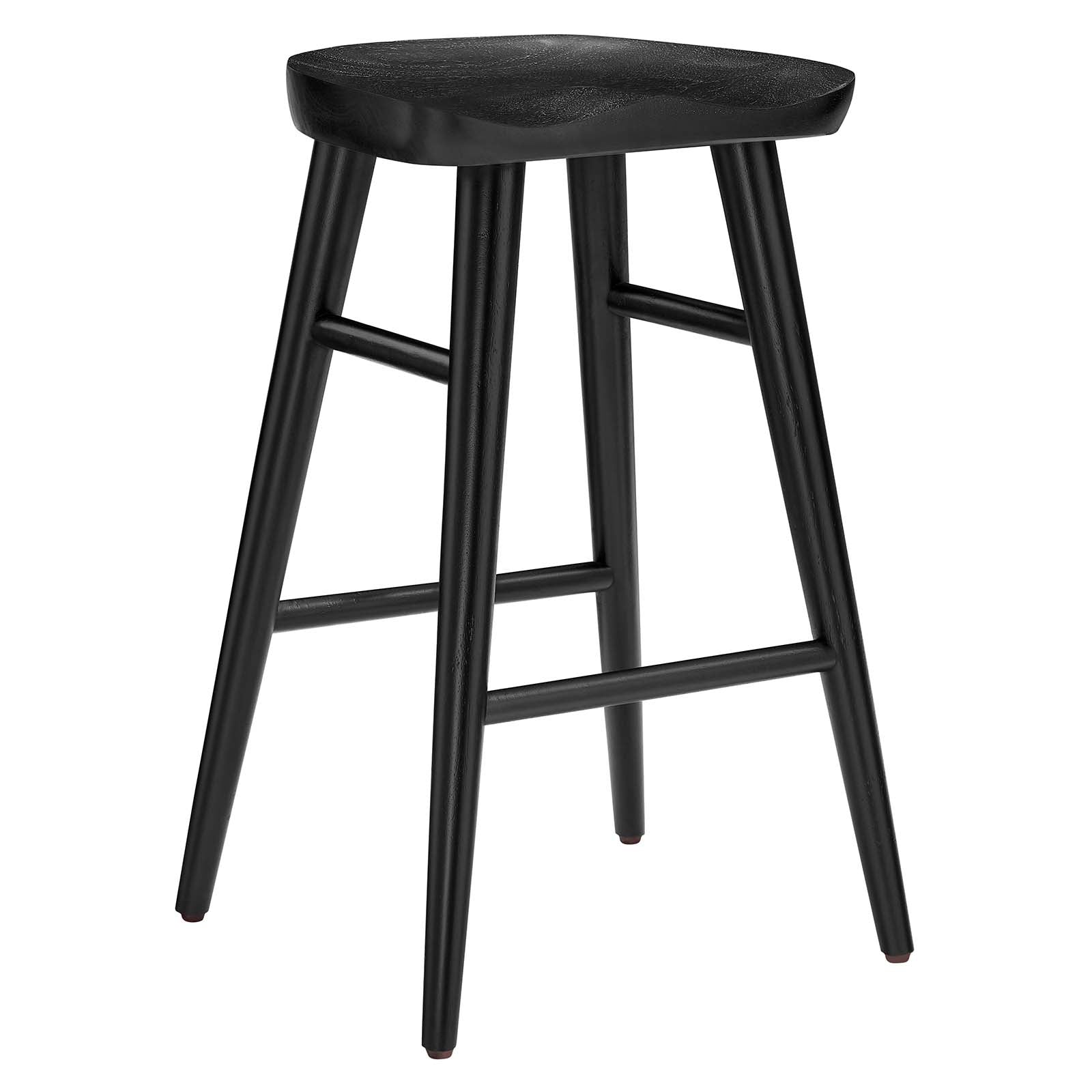 Saville Backless Wood Counter Stools - Set of 2