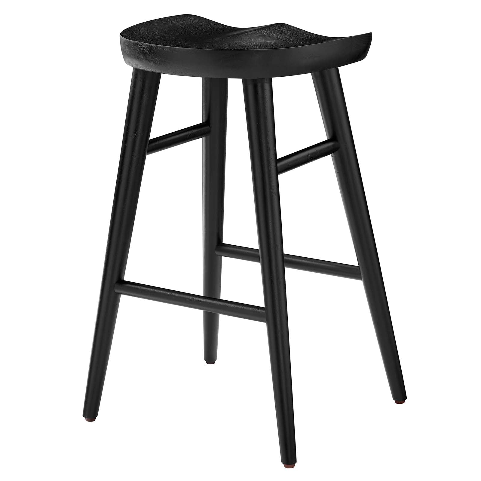 Saville Backless Wood Counter Stools - Set of 2