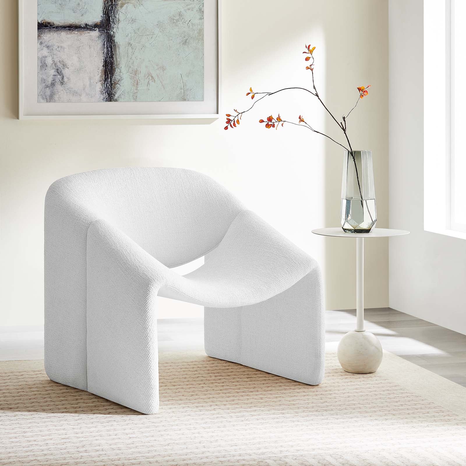 Vivi Chenille Upholstered Accent Chair - East Shore Modern Home Furnishings