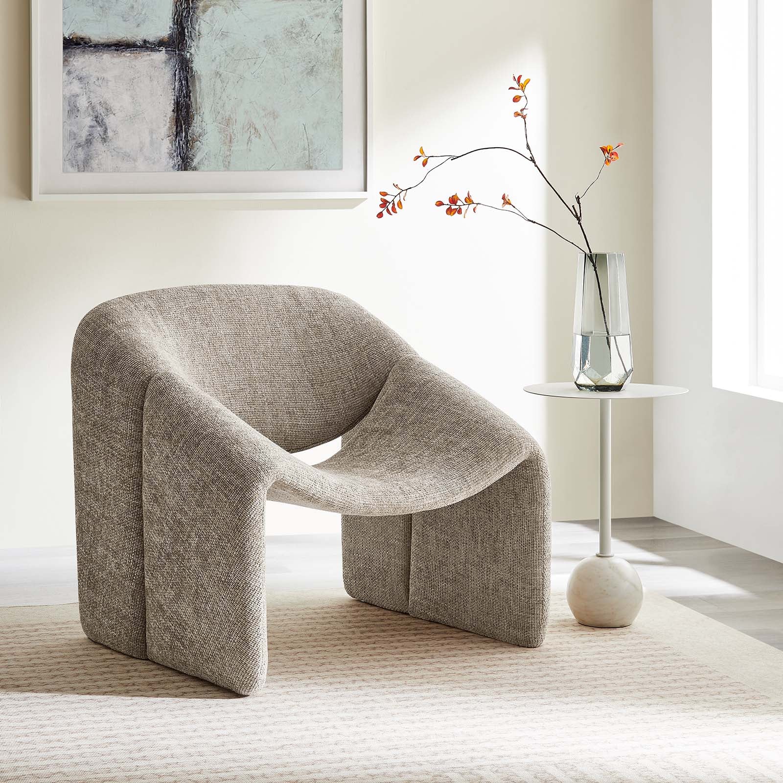 Vivi Chenille Upholstered Accent Chair - East Shore Modern Home Furnishings