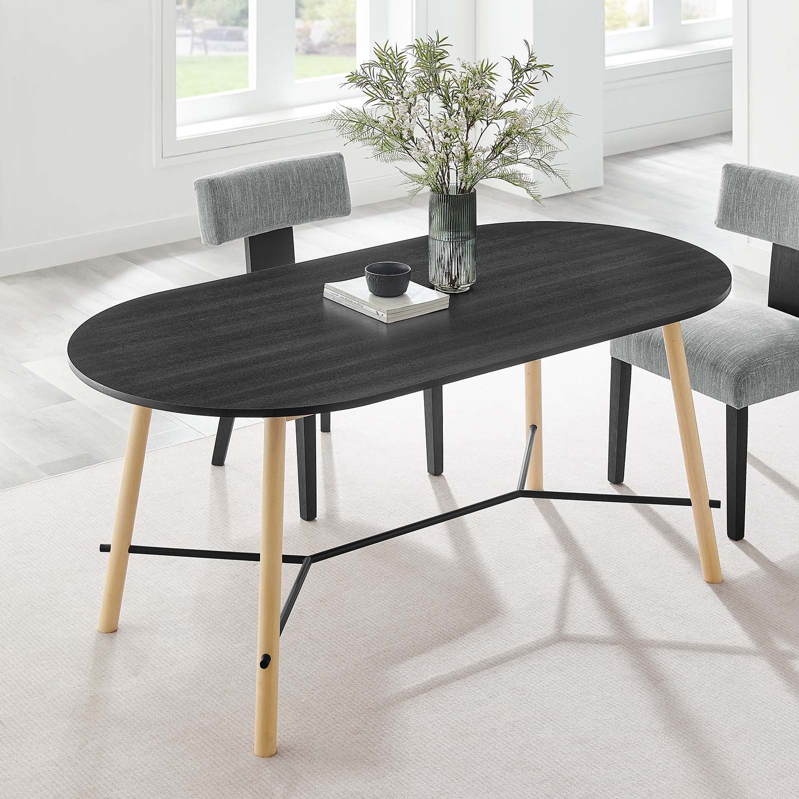 Infuse 71" Wood Grain Dining Table