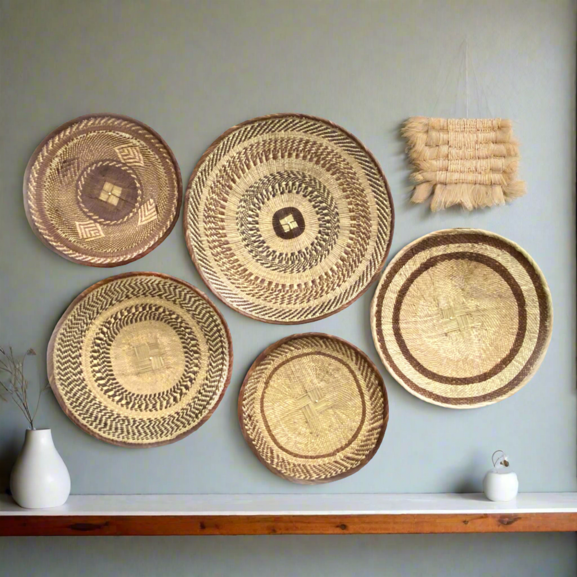 Tonga Wall Decor Basket Set of 5