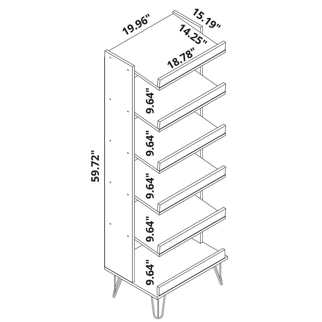 Rockefeller 2-Piece Shoe Closet - East Shore Modern Home Furnishings