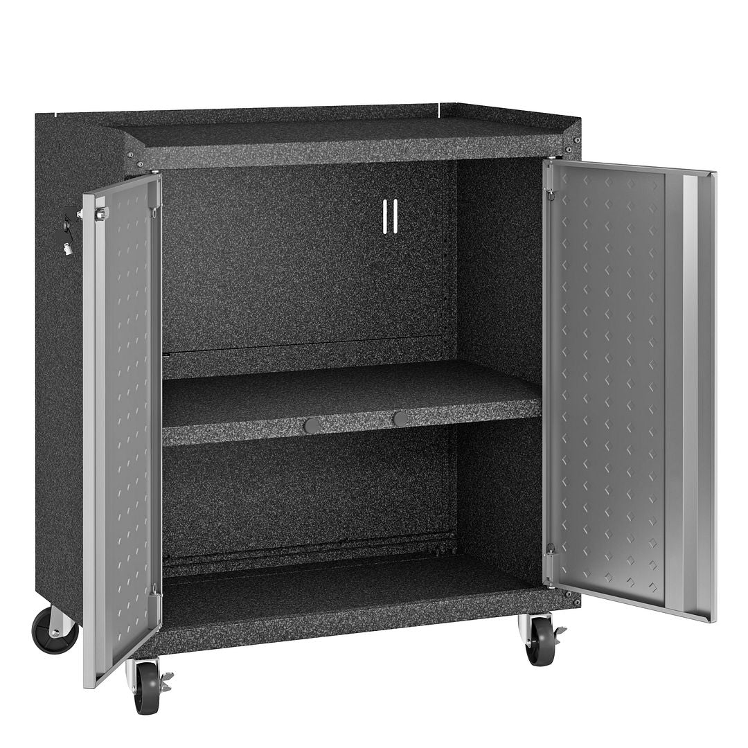 3-Piece Fortress Mobile Garage Cabinet and Worktable 1.0 - East Shore Modern Home Furnishings