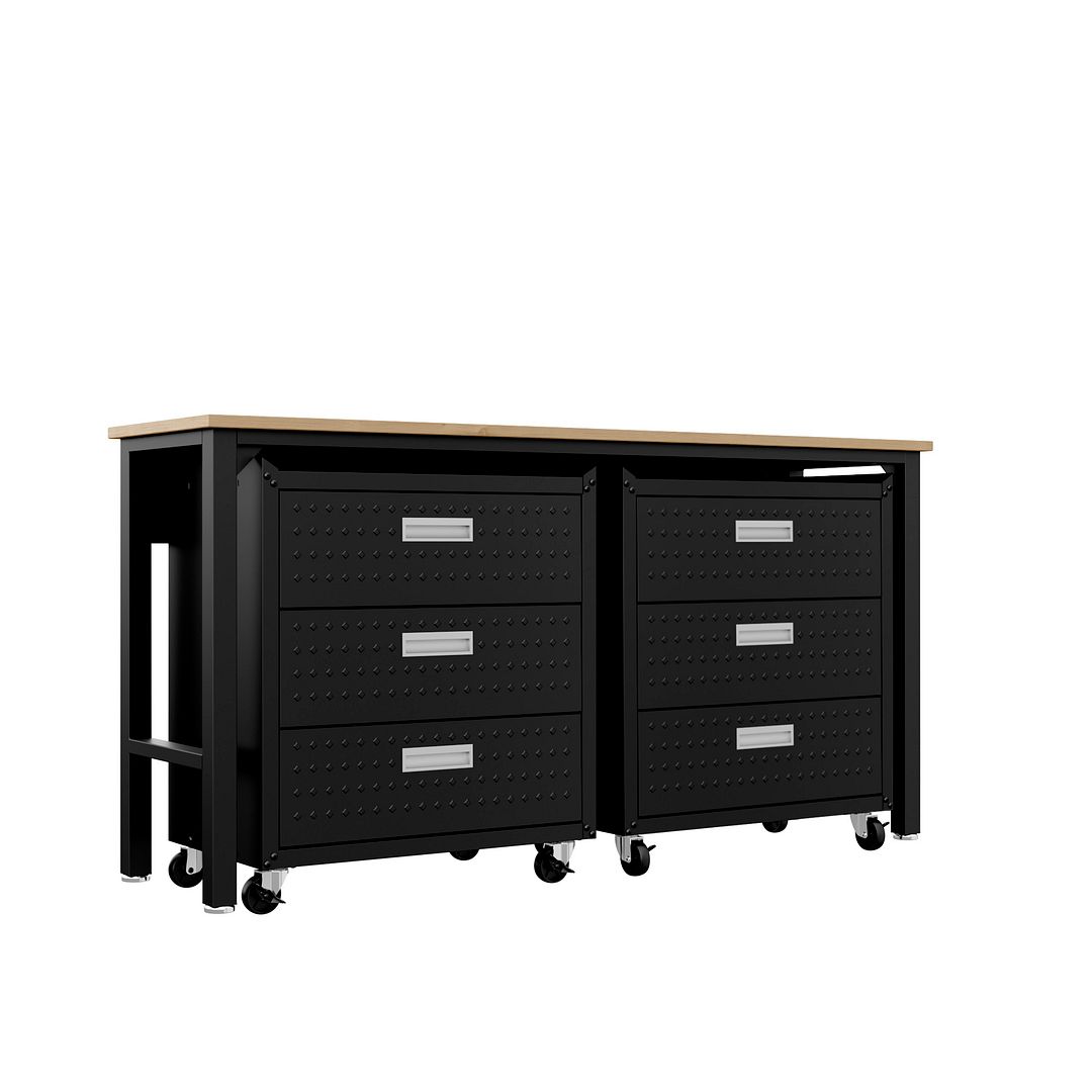 3-Piece Fortress Mobile Garage Cabinet and Worktable 6.0 - East Shore Modern Home Furnishings