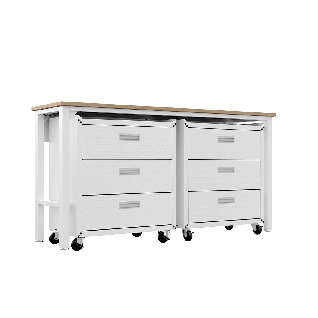 3-Piece Fortress Mobile Garage Cabinet and Worktable 6.0 - East Shore Modern Home Furnishings