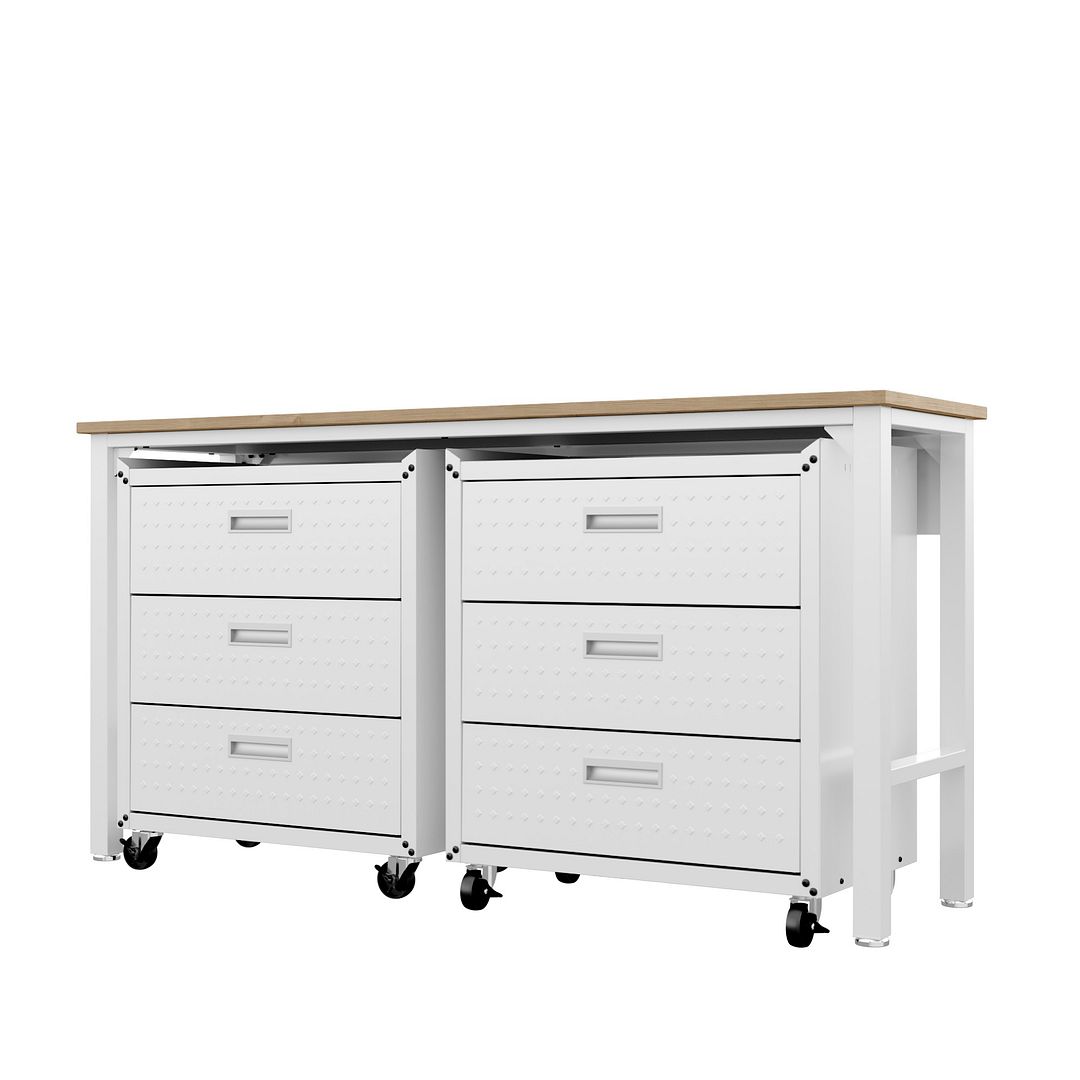 3-Piece Fortress Mobile Garage Cabinet and Worktable 6.0 - East Shore Modern Home Furnishings