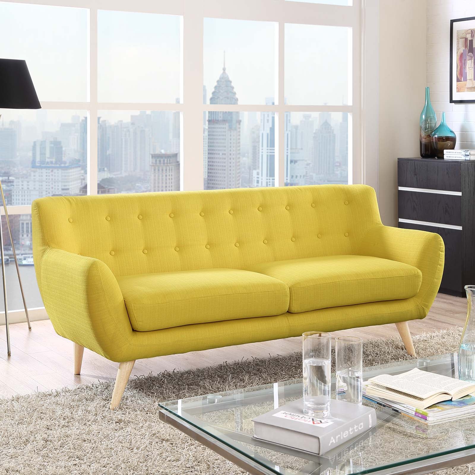 Remark Upholstered Fabric Sofa - East Shore Modern Home Furnishings