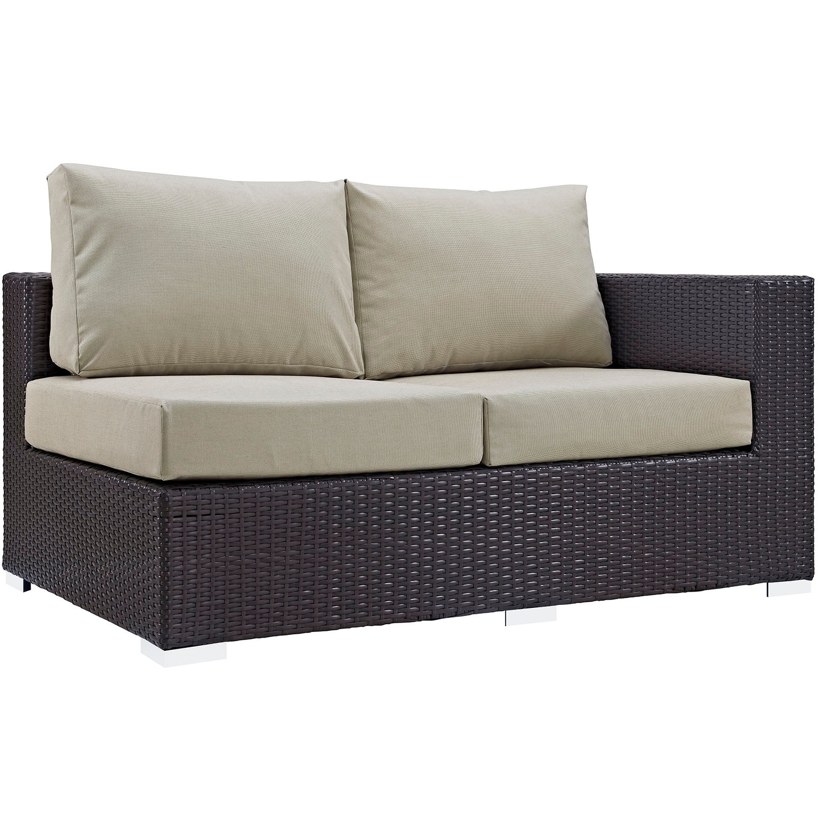 Convene Outdoor Patio Right Arm Loveseat - East Shore Modern Home Furnishings