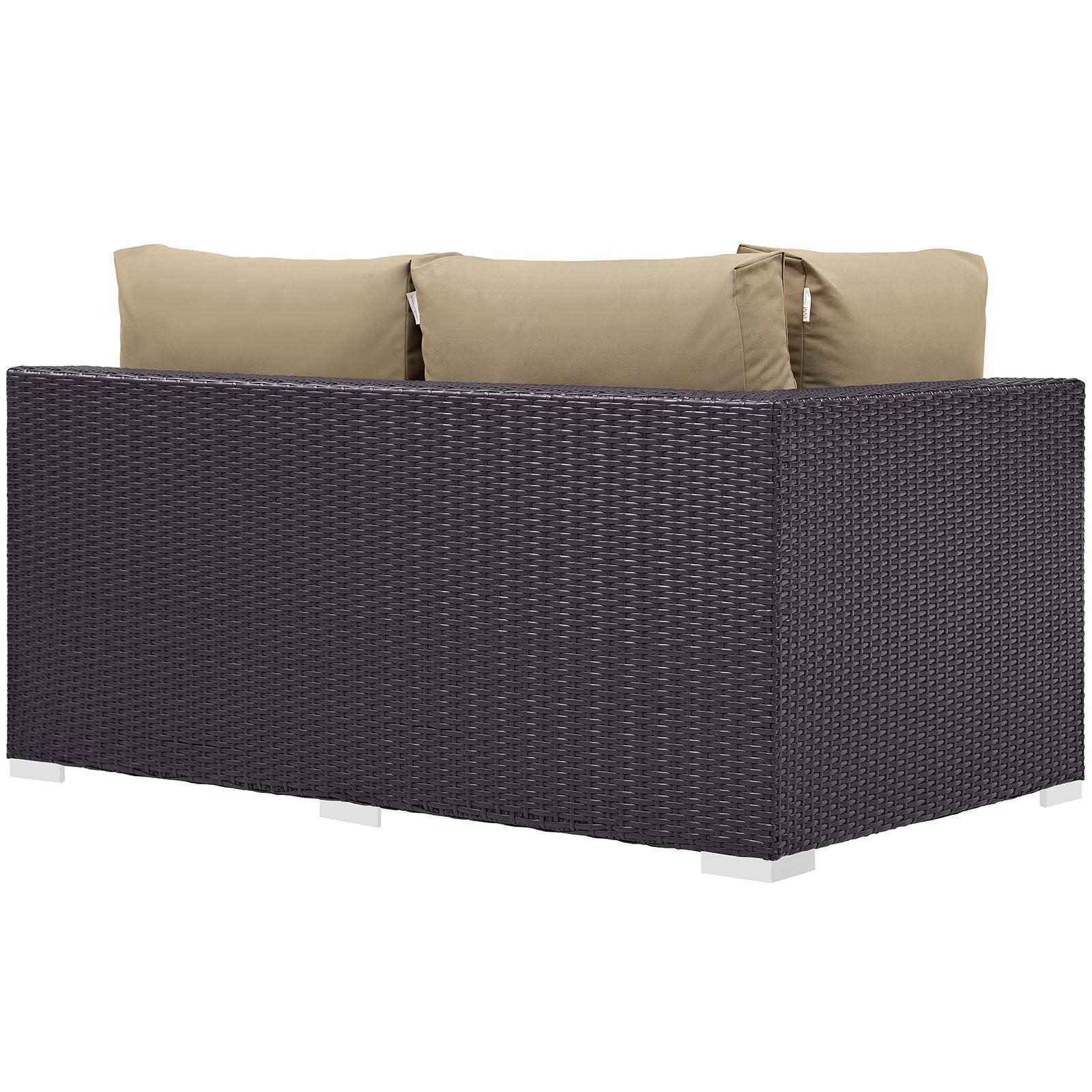 Convene Outdoor Patio Left Arm Loveseat - East Shore Modern Home Furnishings