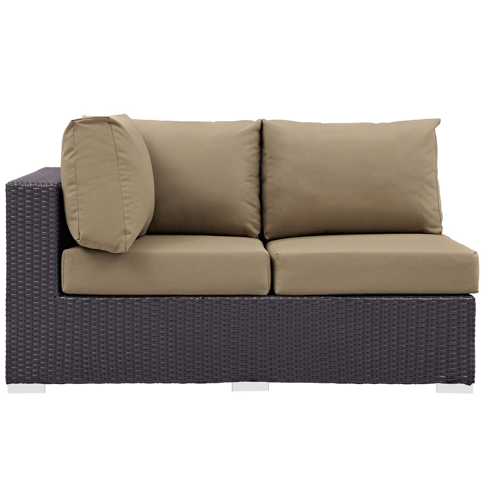 Convene Outdoor Patio Left Arm Loveseat - East Shore Modern Home Furnishings