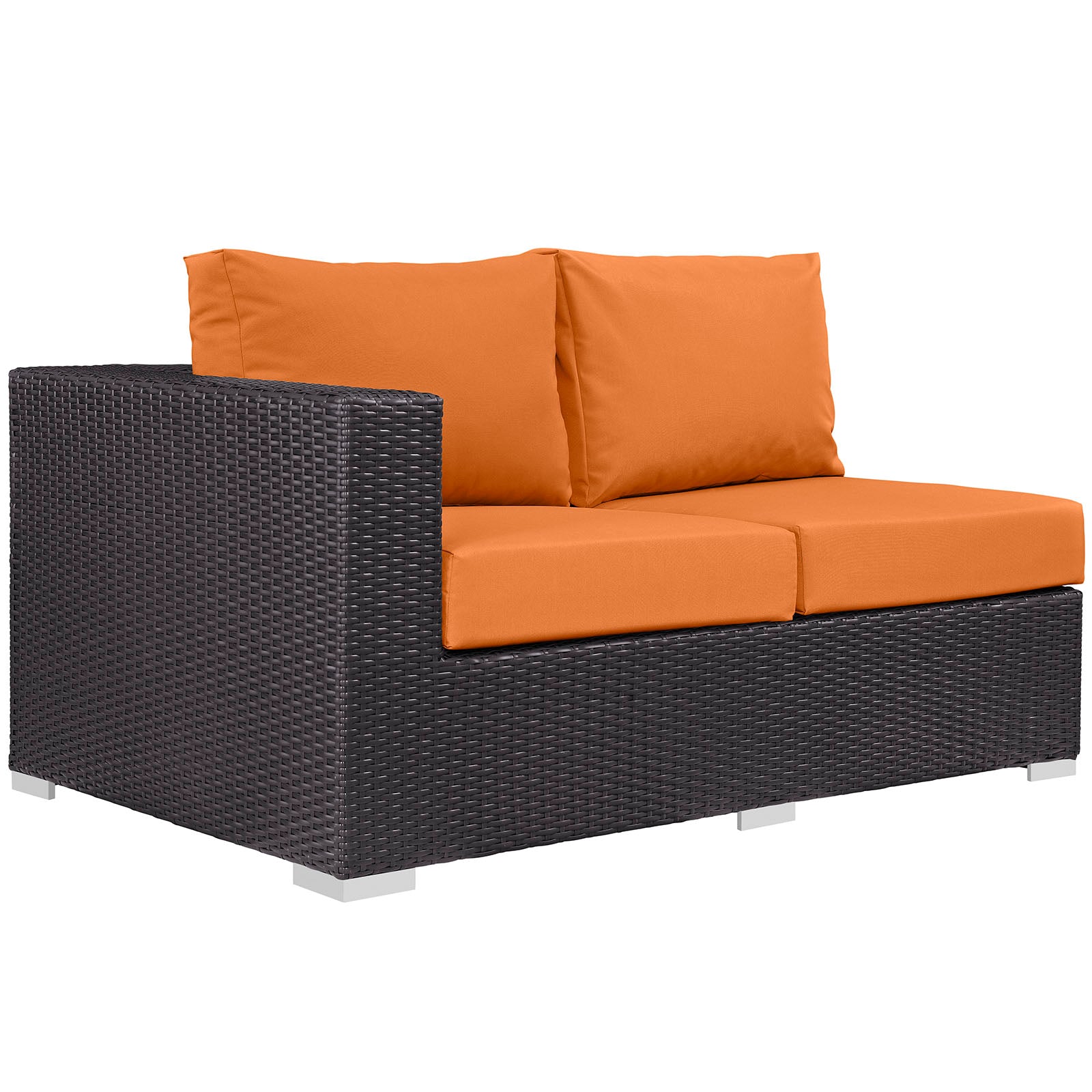 Convene Outdoor Patio Left Arm Loveseat - East Shore Modern Home Furnishings