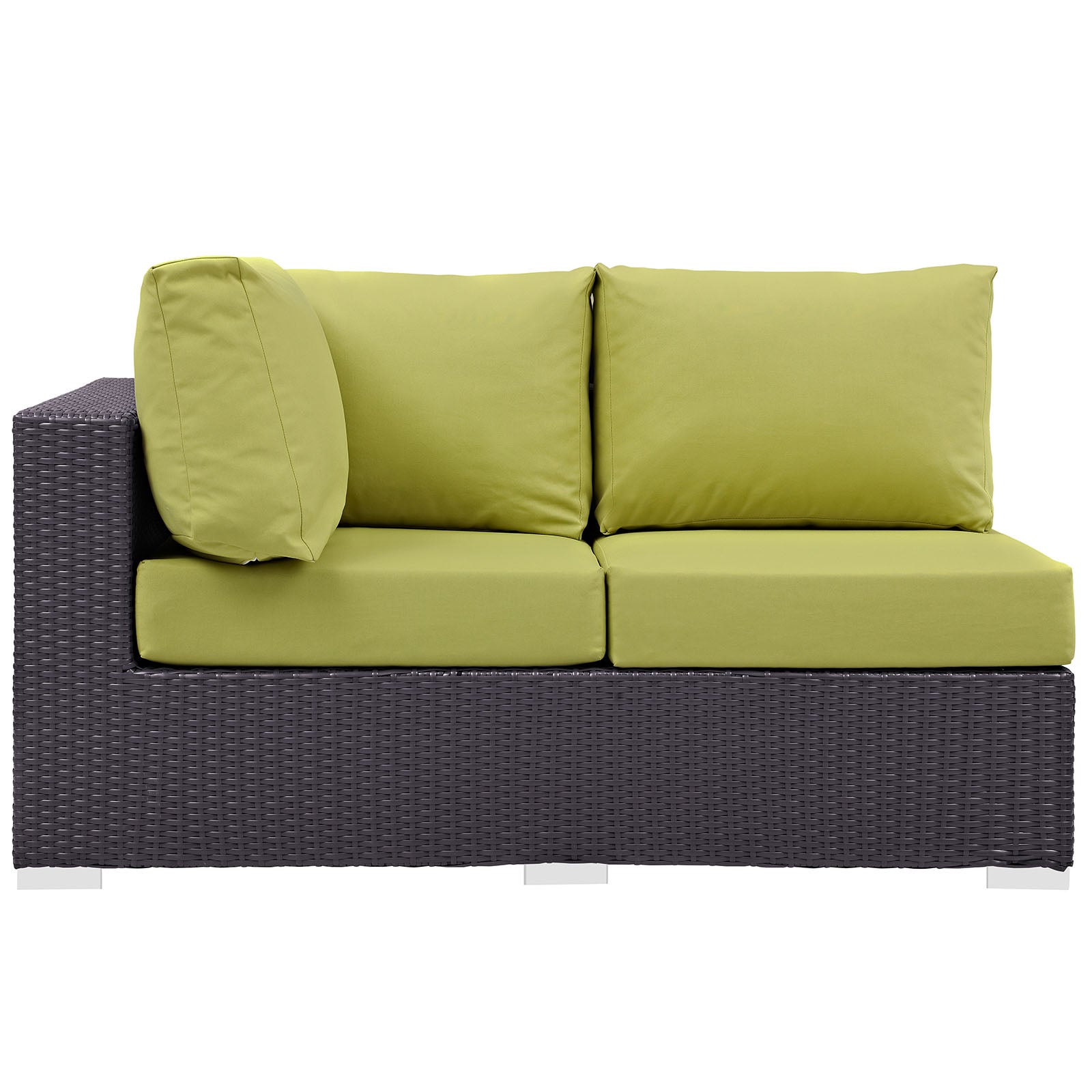 Convene Outdoor Patio Left Arm Loveseat - East Shore Modern Home Furnishings