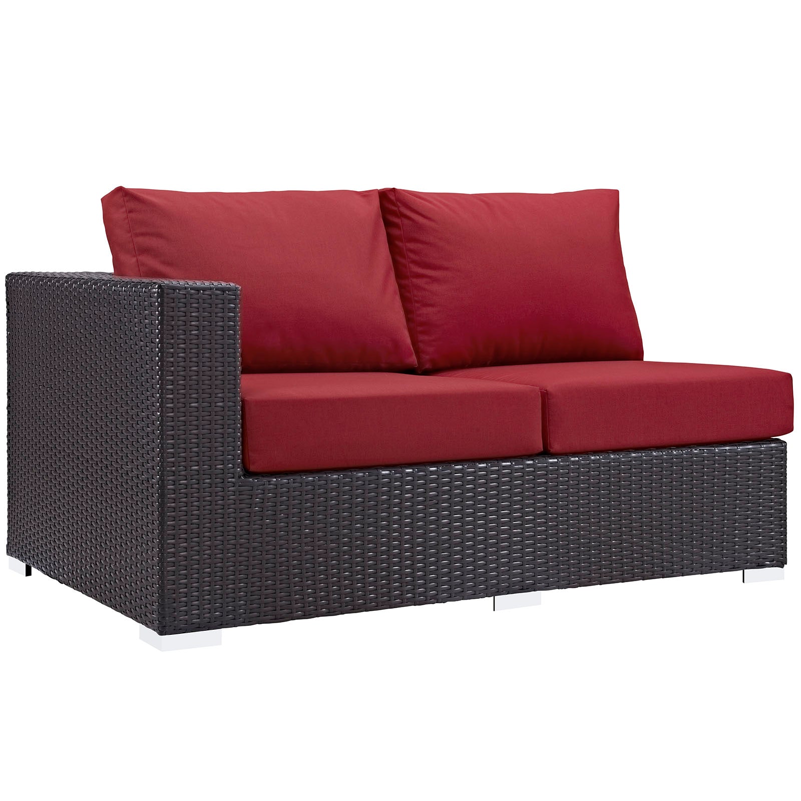 Convene Outdoor Patio Left Arm Loveseat - East Shore Modern Home Furnishings