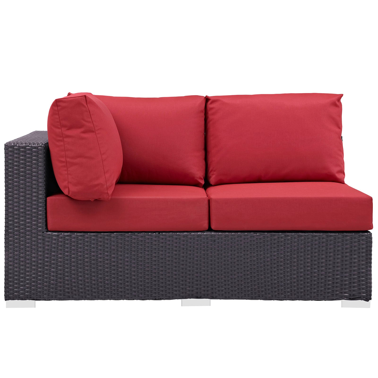 Convene Outdoor Patio Left Arm Loveseat - East Shore Modern Home Furnishings