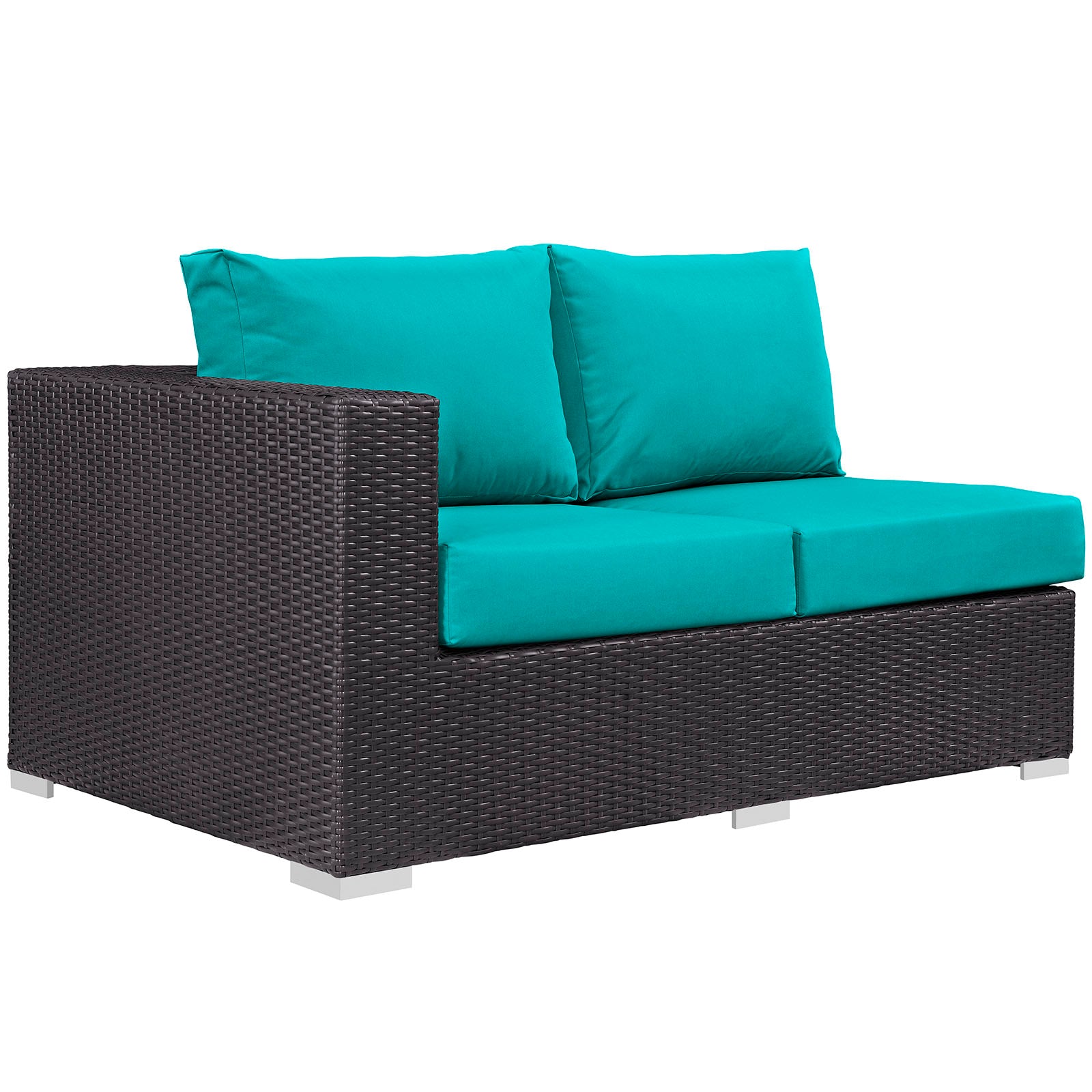 Convene Outdoor Patio Left Arm Loveseat - East Shore Modern Home Furnishings