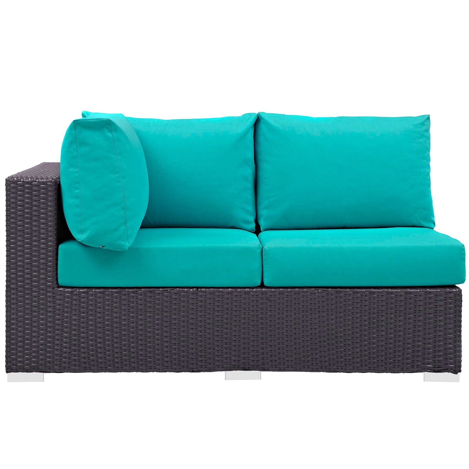 Convene Outdoor Patio Left Arm Loveseat - East Shore Modern Home Furnishings