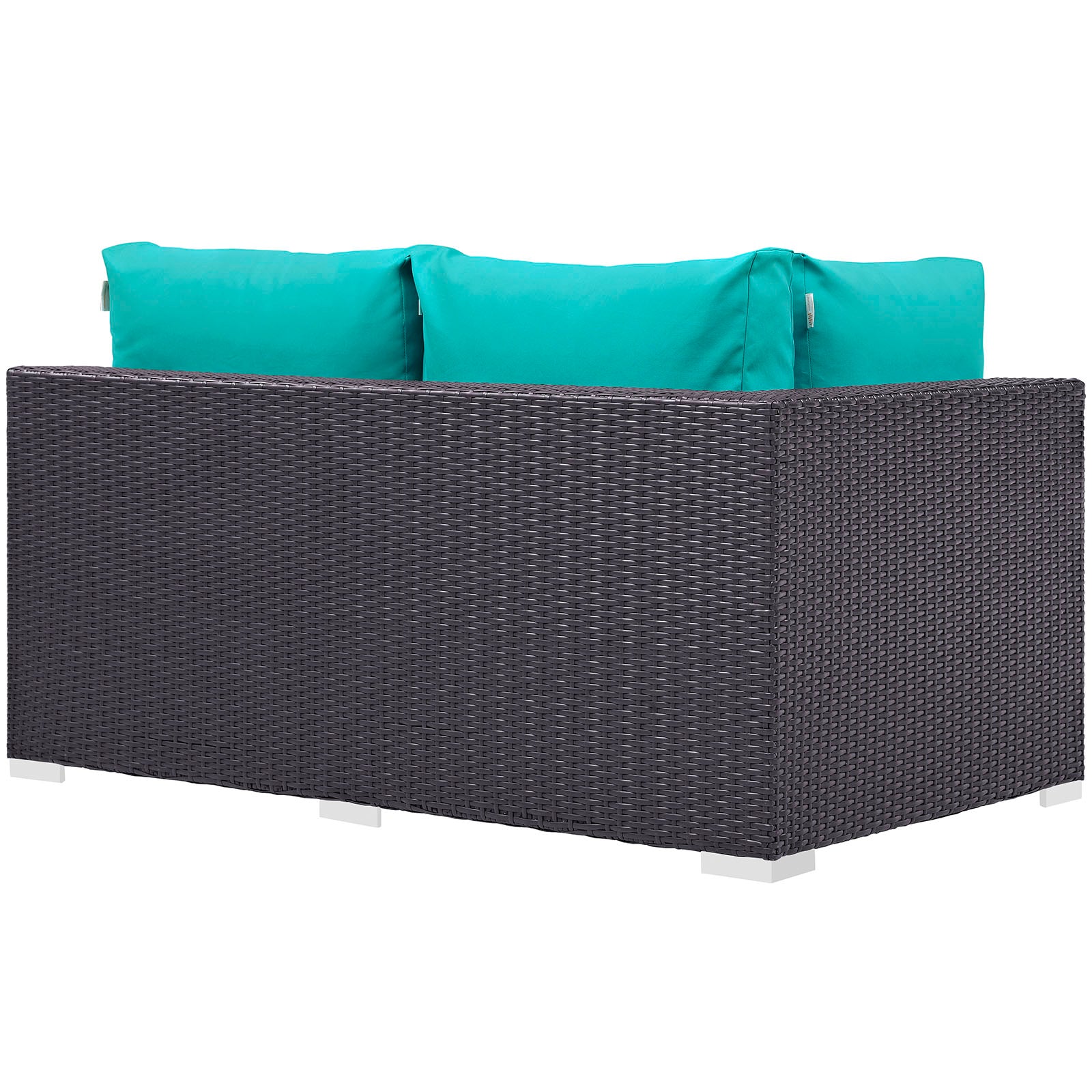 Convene Outdoor Patio Left Arm Loveseat - East Shore Modern Home Furnishings