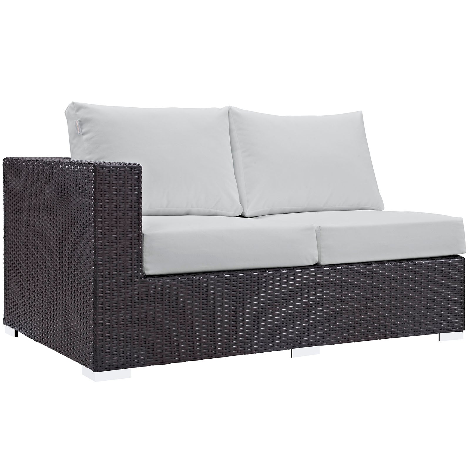 Convene Outdoor Patio Left Arm Loveseat - East Shore Modern Home Furnishings