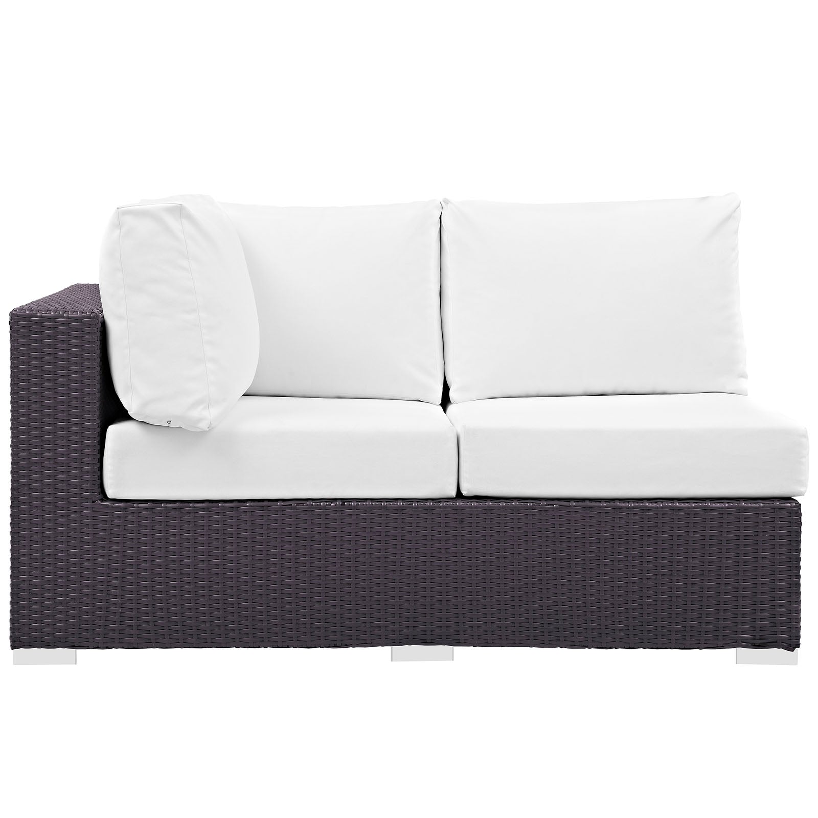 Convene Outdoor Patio Left Arm Loveseat - East Shore Modern Home Furnishings