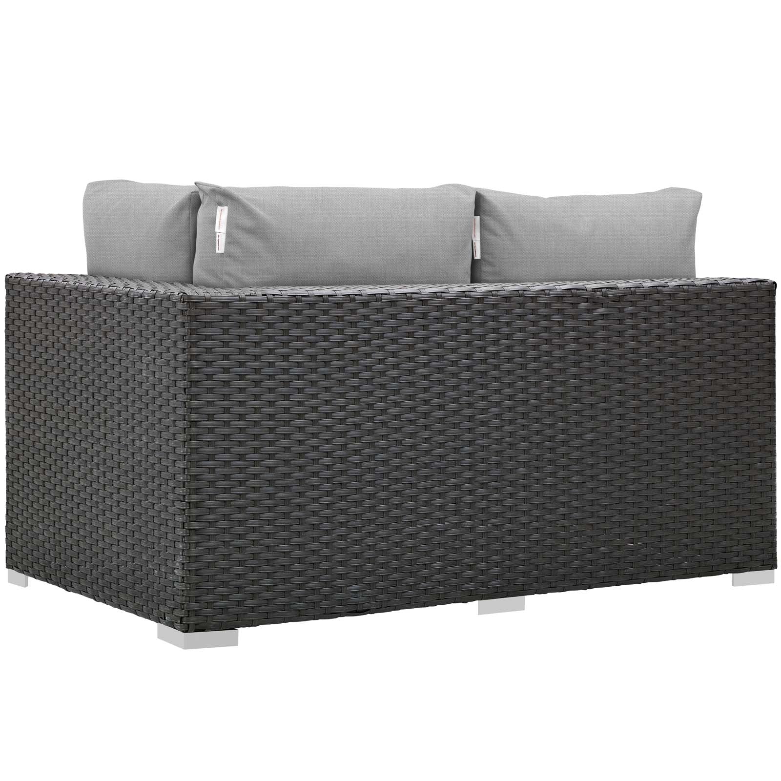 Sojourn Outdoor Patio Sunbrella® Right Arm Loveseat - East Shore Modern Home Furnishings