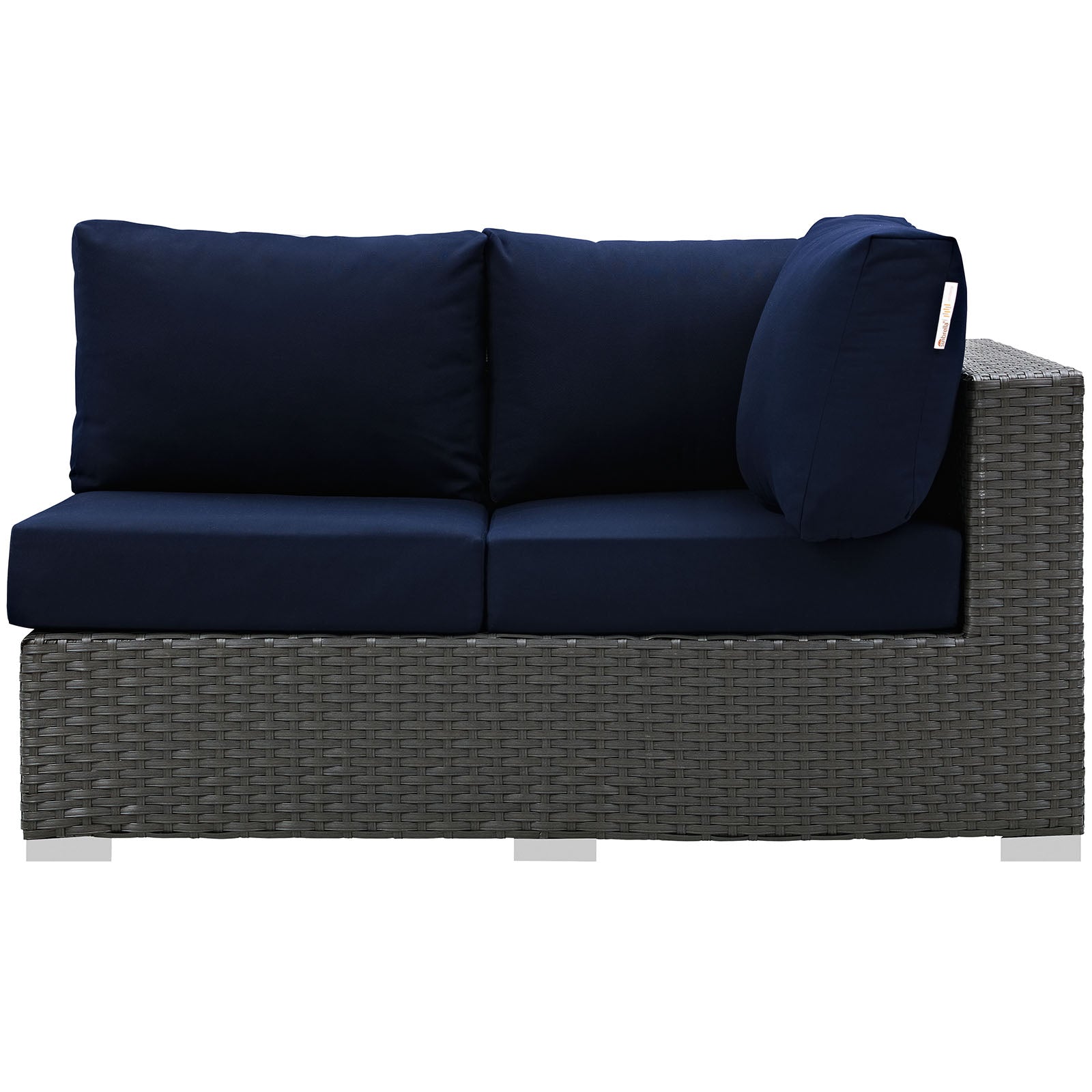 Sojourn Outdoor Patio Sunbrella® Right Arm Loveseat - East Shore Modern Home Furnishings