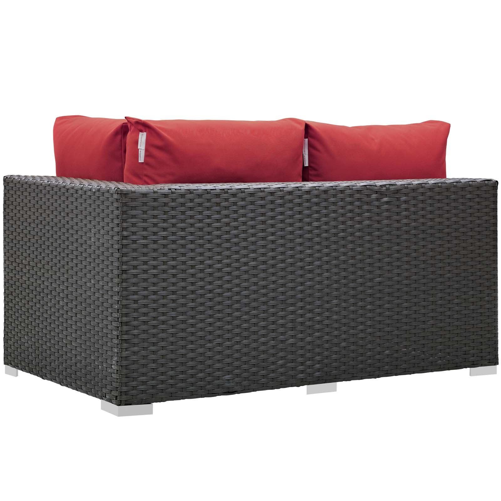 Sojourn Outdoor Patio Sunbrella® Right Arm Loveseat - East Shore Modern Home Furnishings