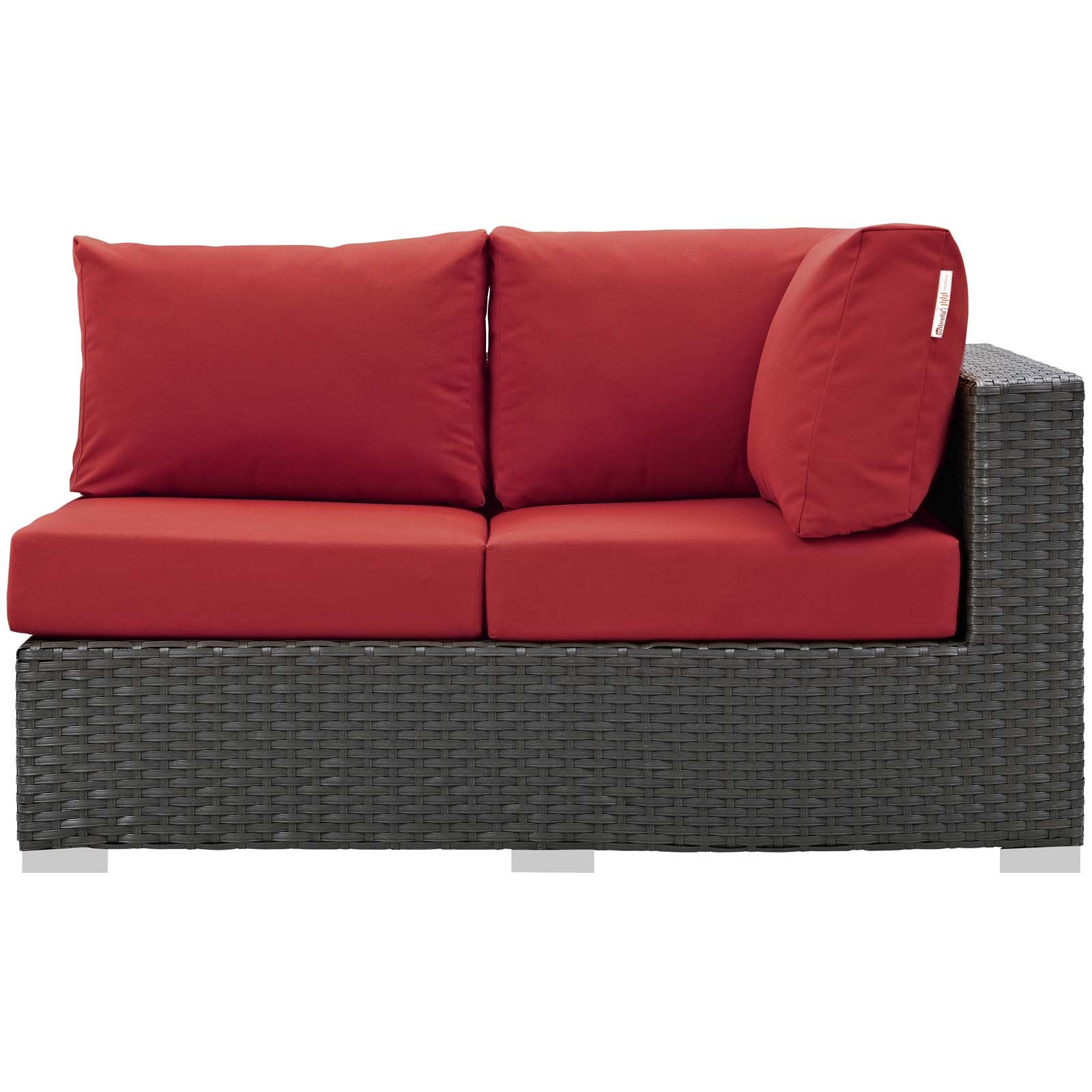 Sojourn Outdoor Patio Sunbrella® Right Arm Loveseat - East Shore Modern Home Furnishings