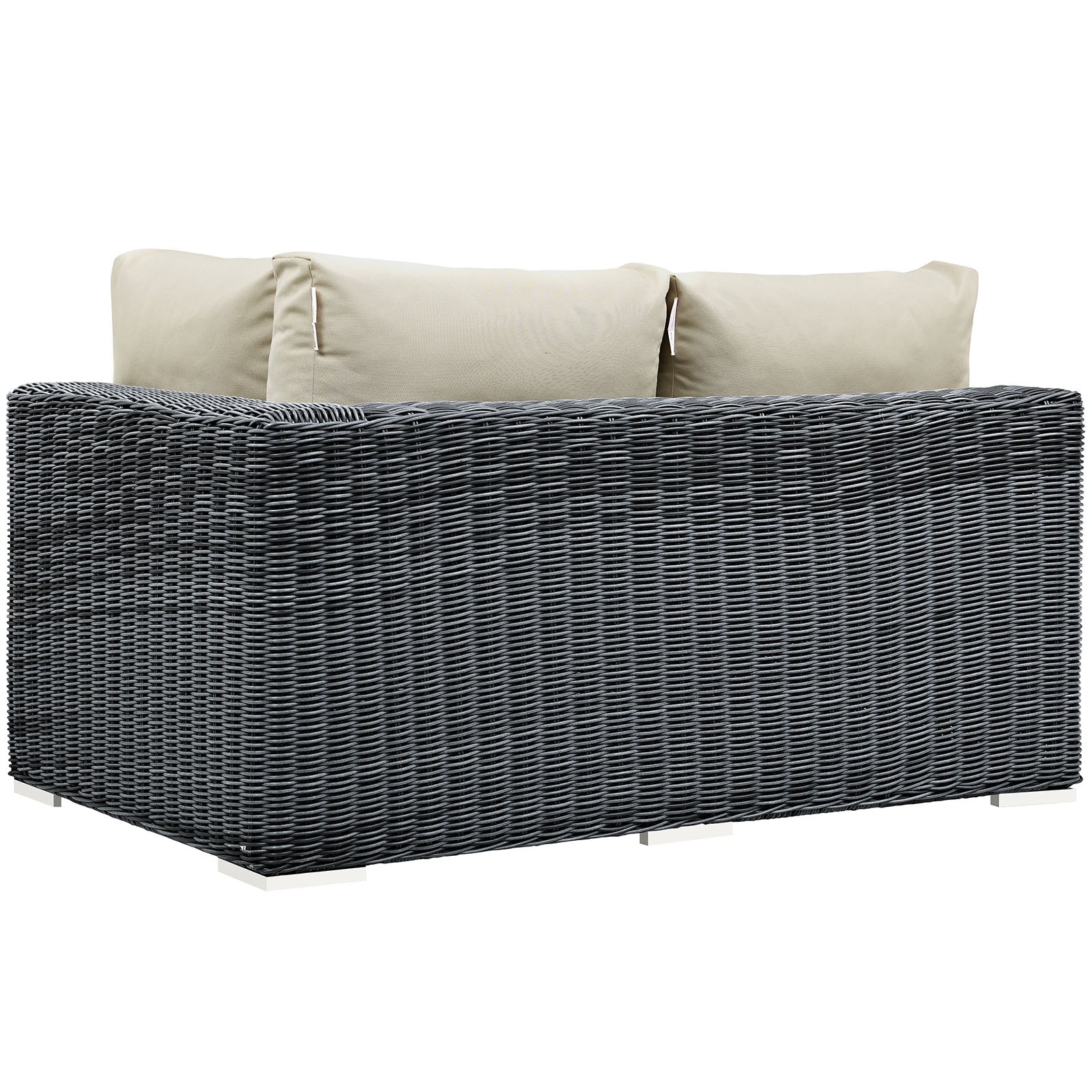 Summon Outdoor Patio Sunbrella® Right Arm Loveseat - East Shore Modern Home Furnishings