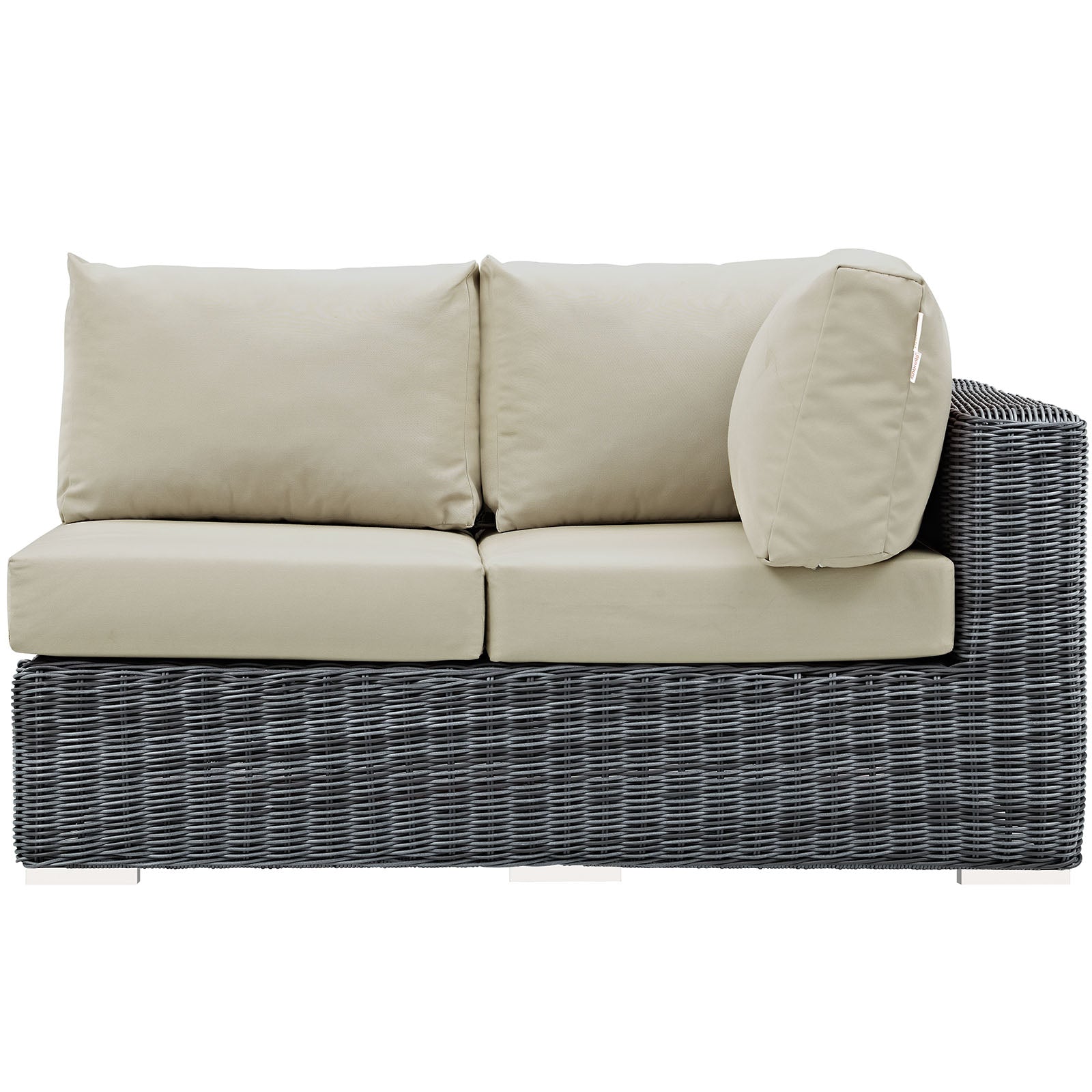 Summon Outdoor Patio Sunbrella® Right Arm Loveseat - East Shore Modern Home Furnishings