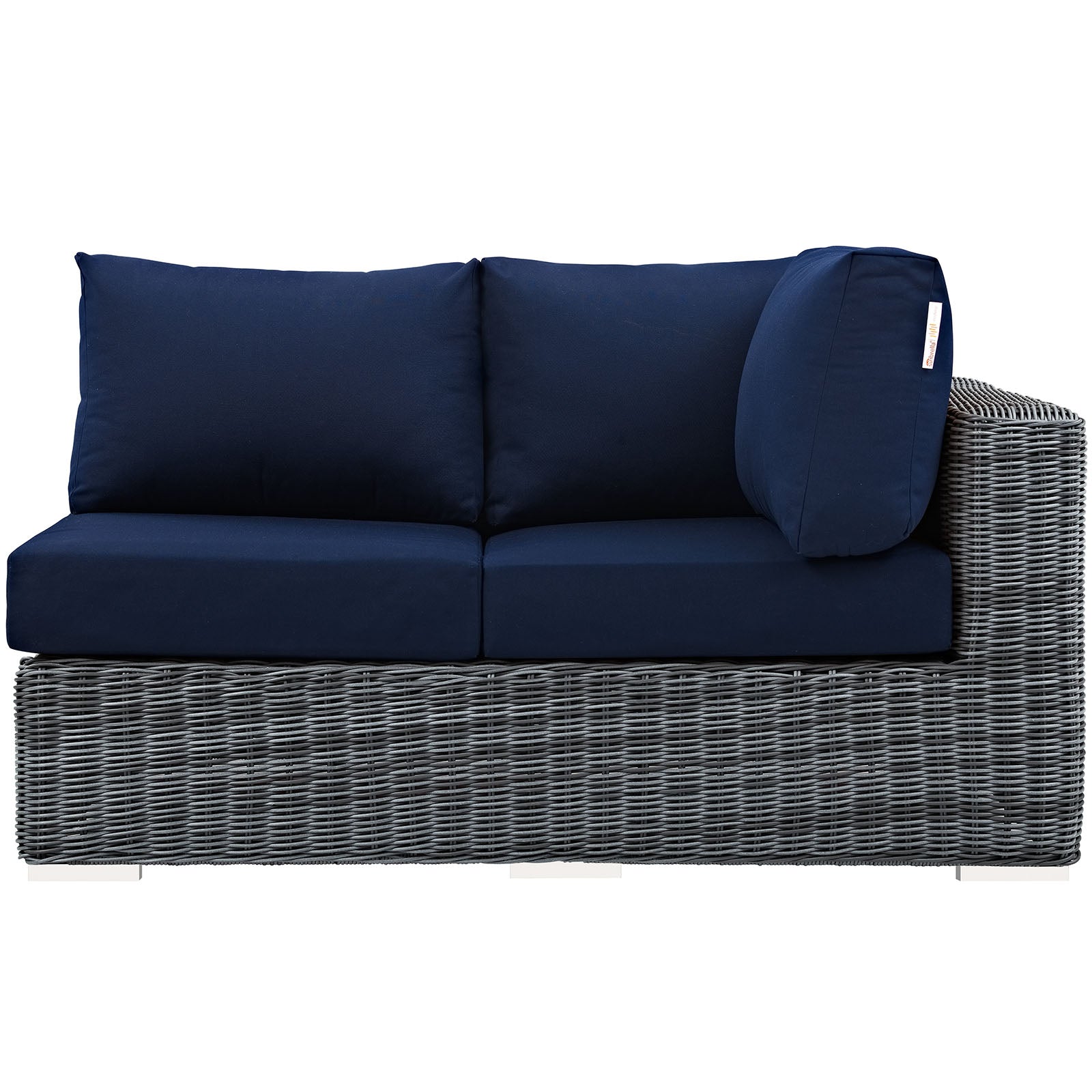 Summon Outdoor Patio Sunbrella® Right Arm Loveseat - East Shore Modern Home Furnishings