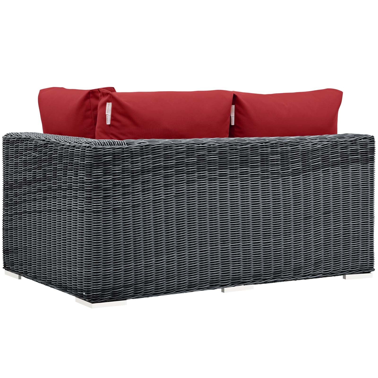 Summon Outdoor Patio Sunbrella® Right Arm Loveseat - East Shore Modern Home Furnishings