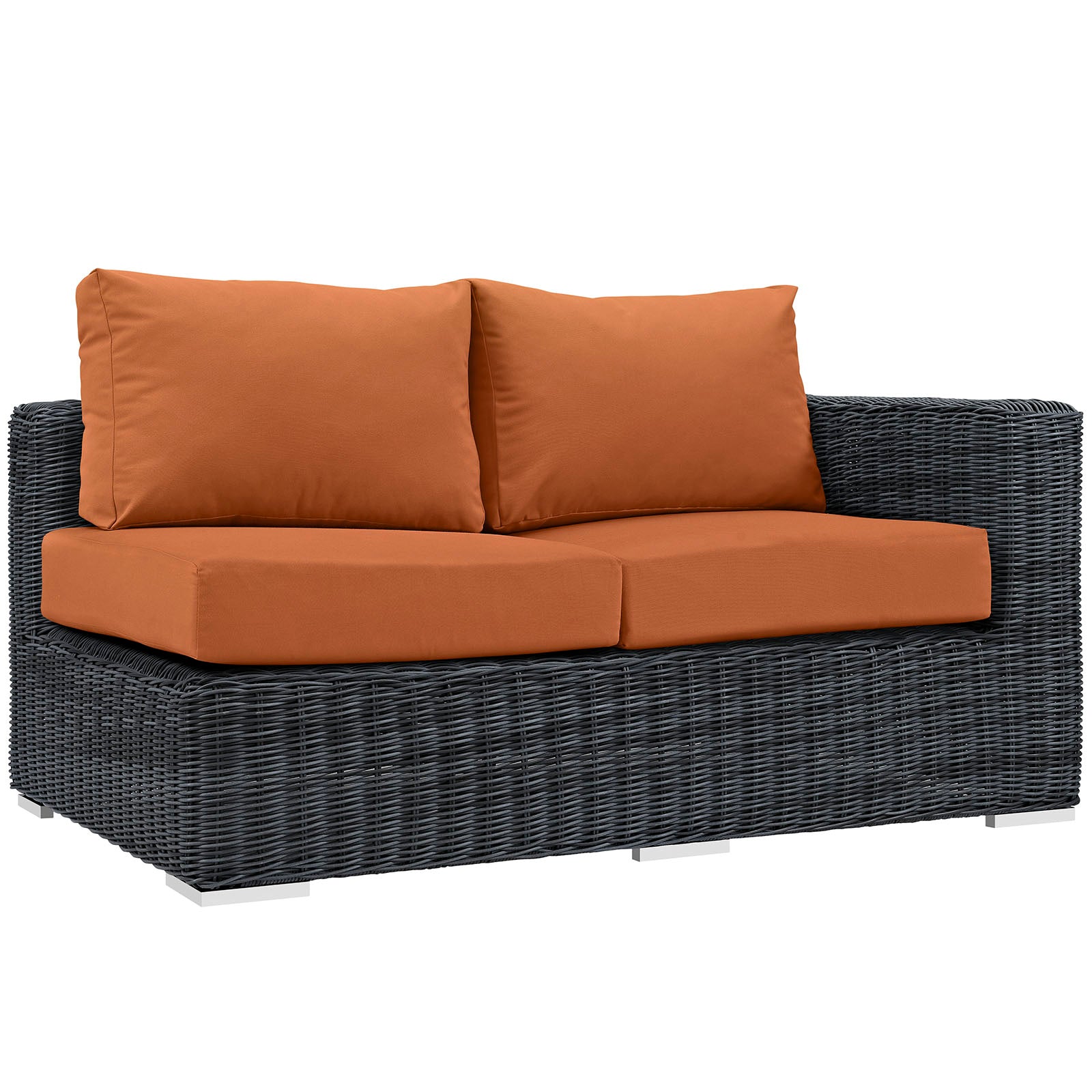 Summon Outdoor Patio Sunbrella® Right Arm Loveseat - East Shore Modern Home Furnishings