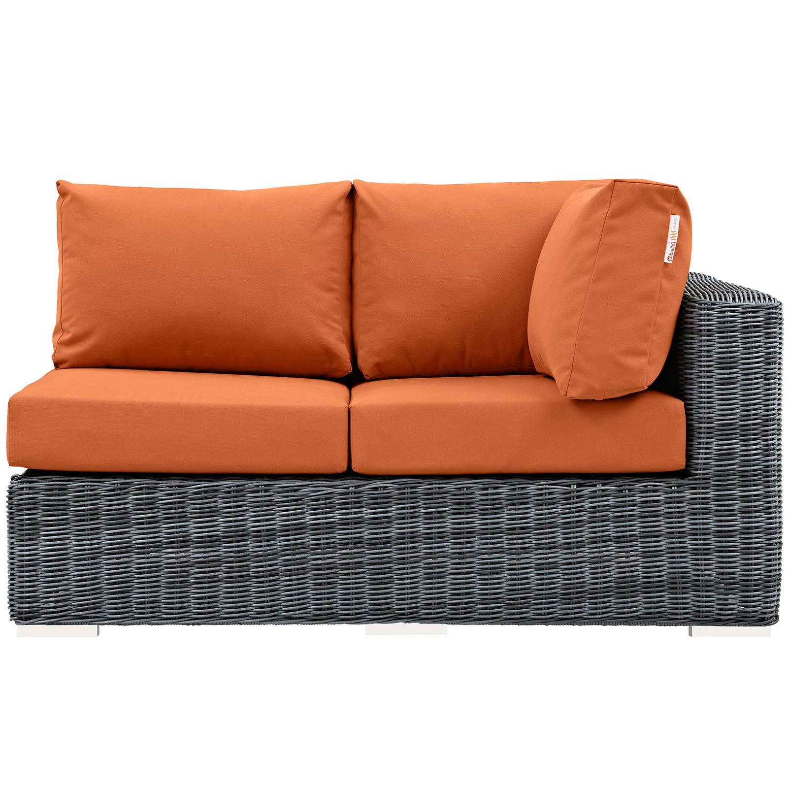 Summon Outdoor Patio Sunbrella® Right Arm Loveseat - East Shore Modern Home Furnishings