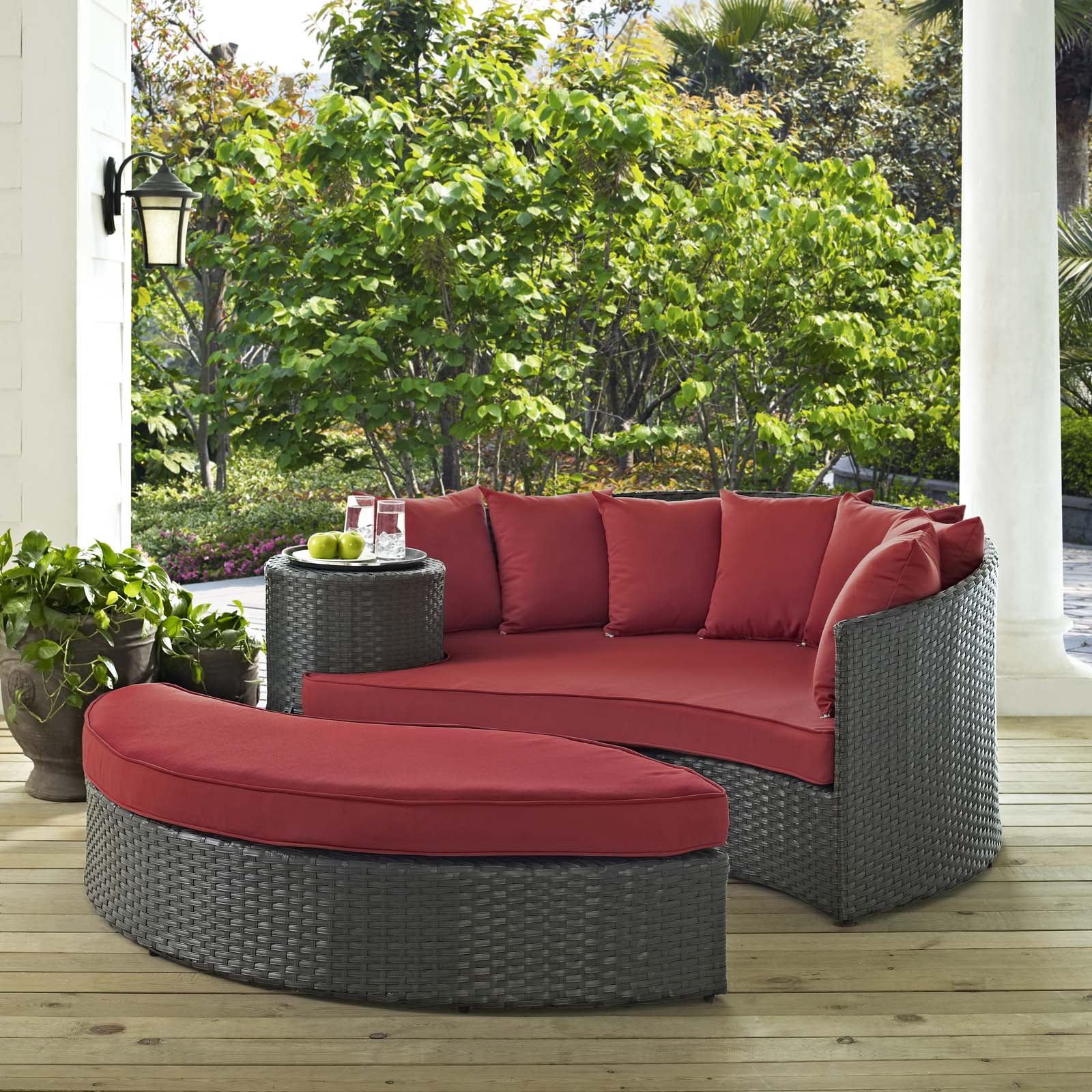 Sojourn Outdoor Patio Sunbrella® Daybed - East Shore Modern Home Furnishings