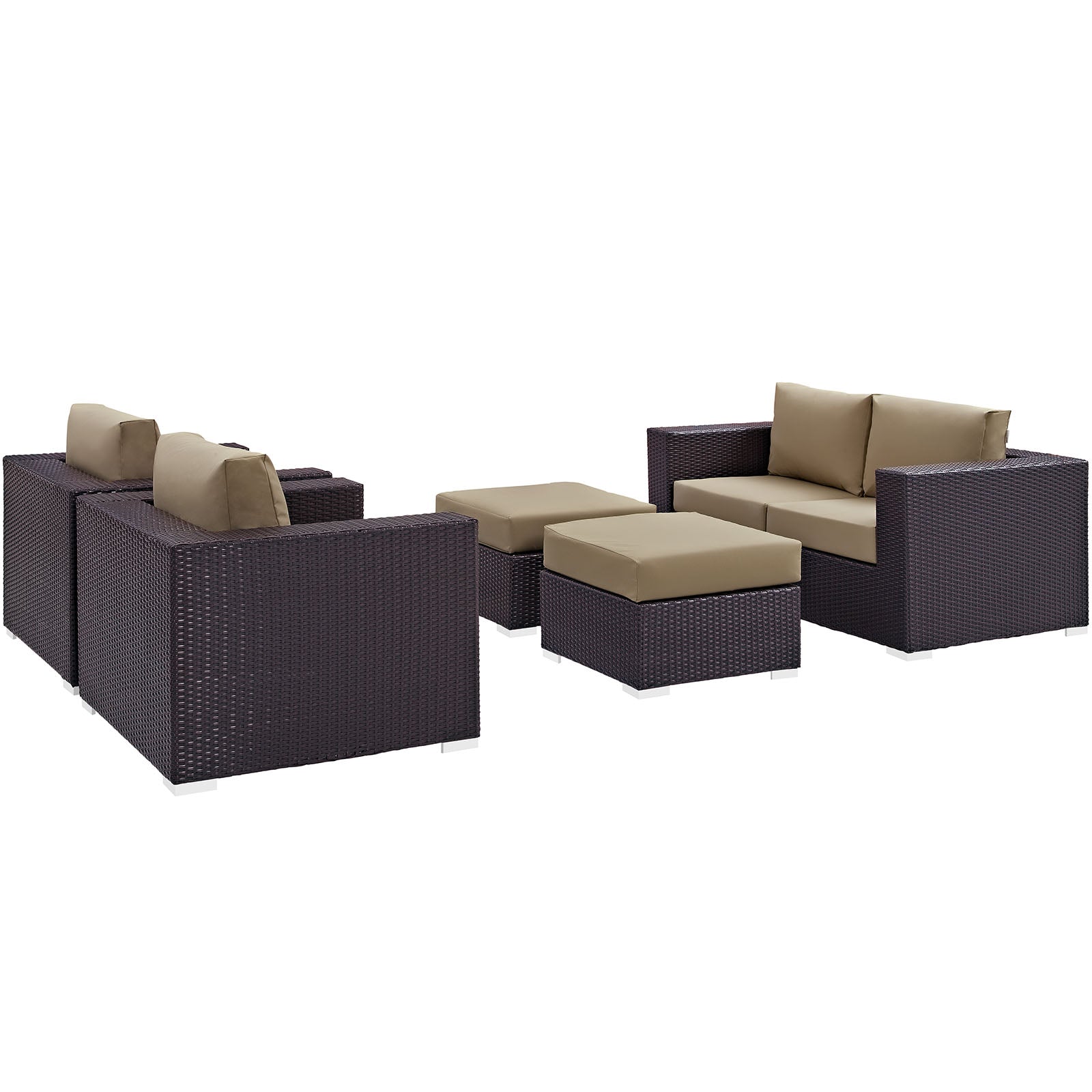 Convene 5 Piece Outdoor Patio Sofa Set - East Shore Modern Home Furnishings