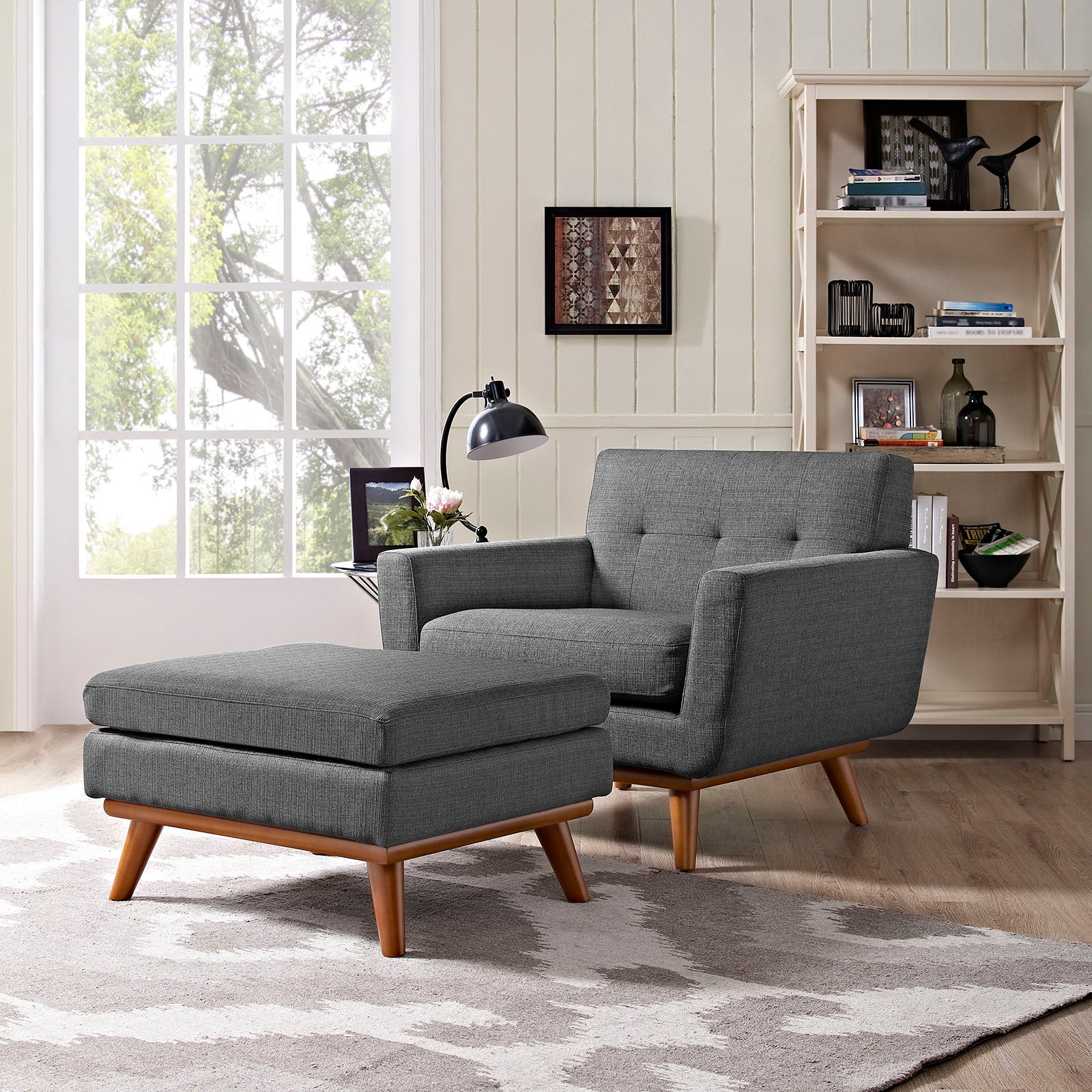 Engage 2 Piece Armchair and Ottoman - East Shore Modern Home Furnishings