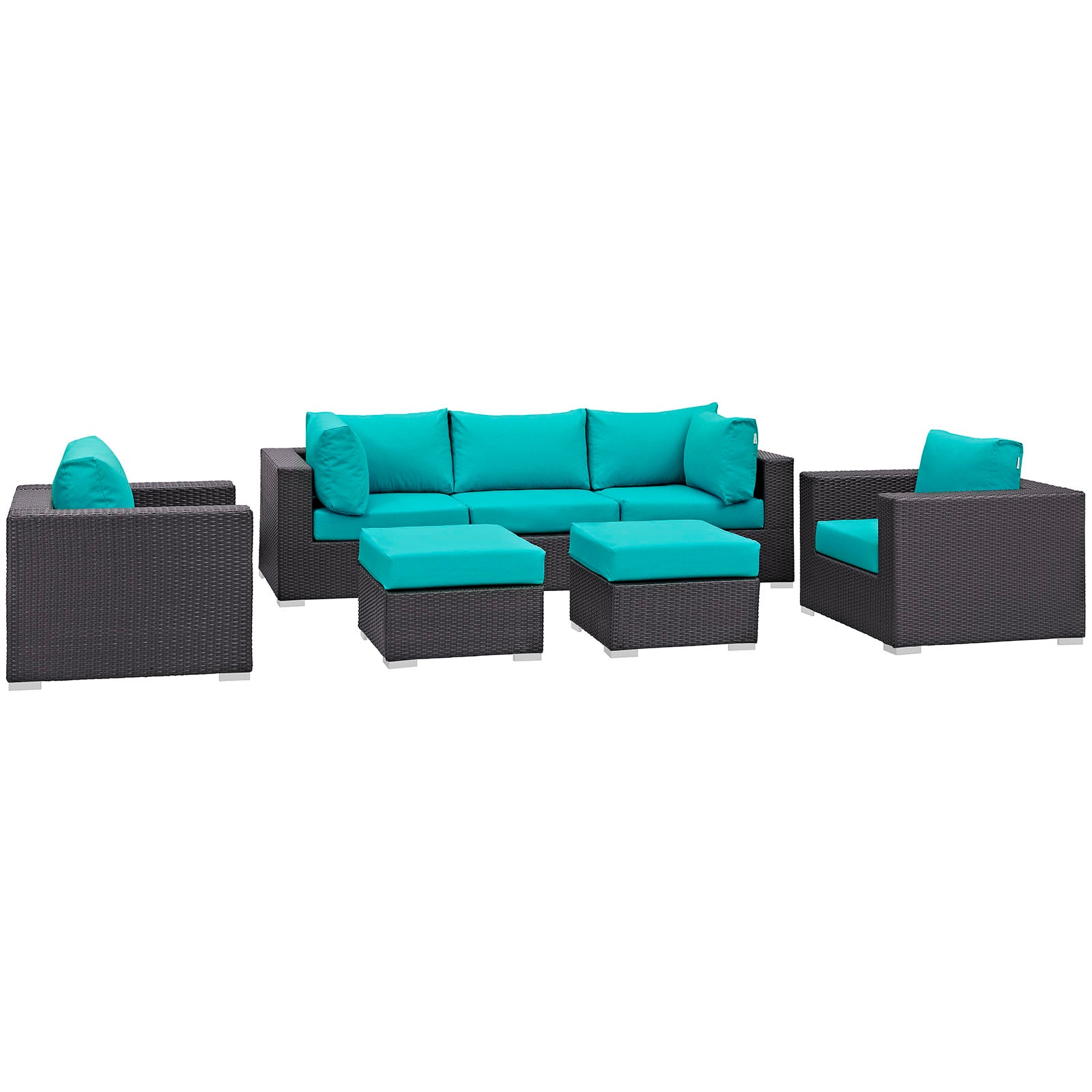 Convene 7 Piece Outdoor Patio Sectional Set - East Shore Modern Home Furnishings