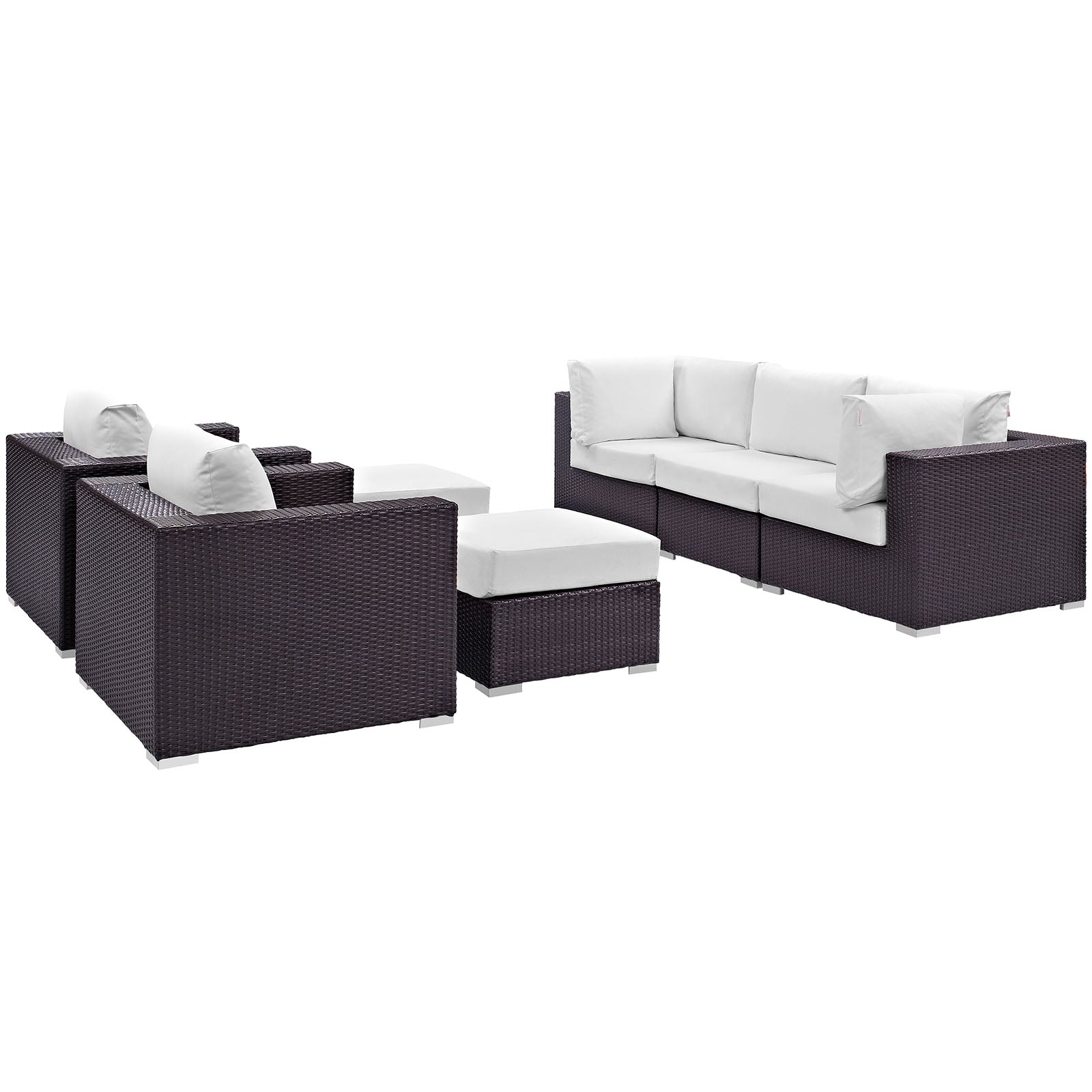 Convene 7 Piece Outdoor Patio Sectional Set - East Shore Modern Home Furnishings