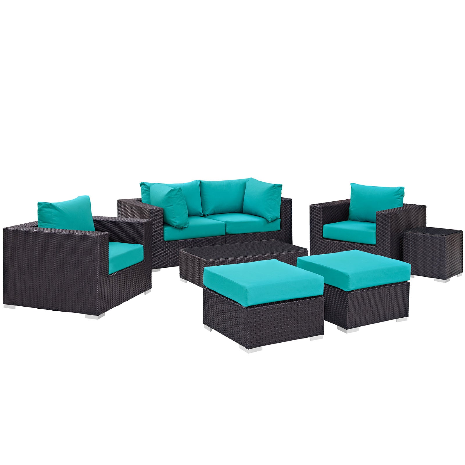 Convene 8 Piece Outdoor Patio Sectional Set - East Shore Modern Home Furnishings