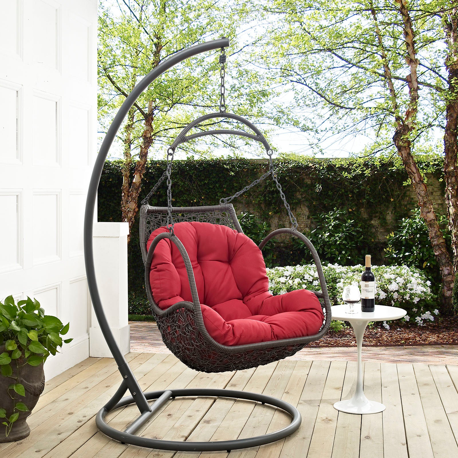 Wooden swing chair for home new arrivals