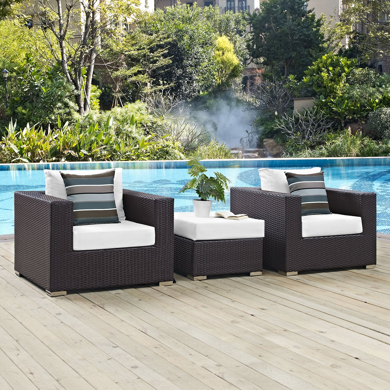 Convene 3 Piece Outdoor Patio Sofa Set - East Shore Modern Home Furnishings