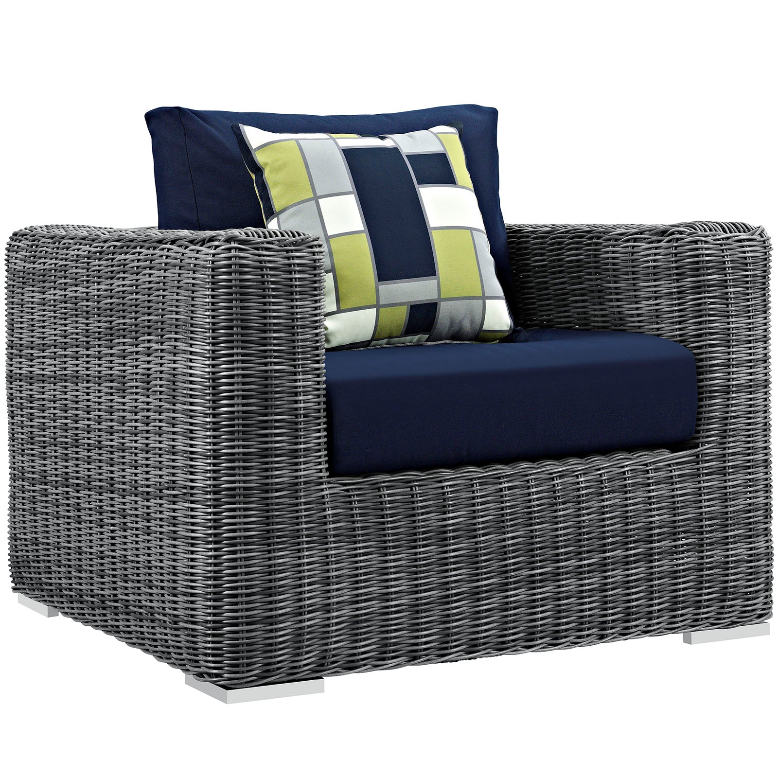 Summon 5 Piece Outdoor Patio Sunbrella® Sectional Set - East Shore Modern Home Furnishings