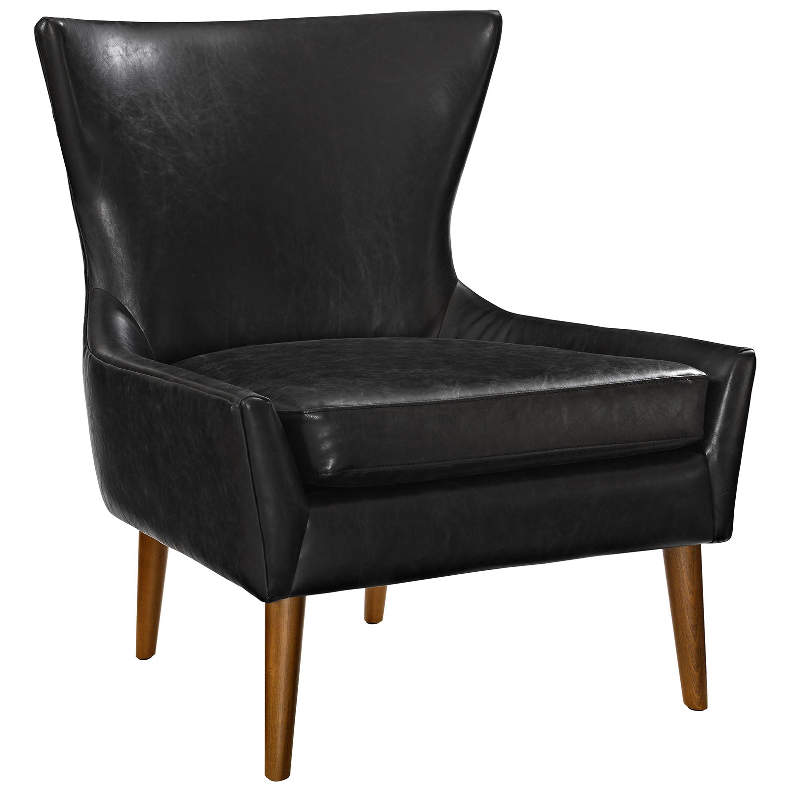 Keen Upholstered Vinyl Armchair - East Shore Modern Home Furnishings