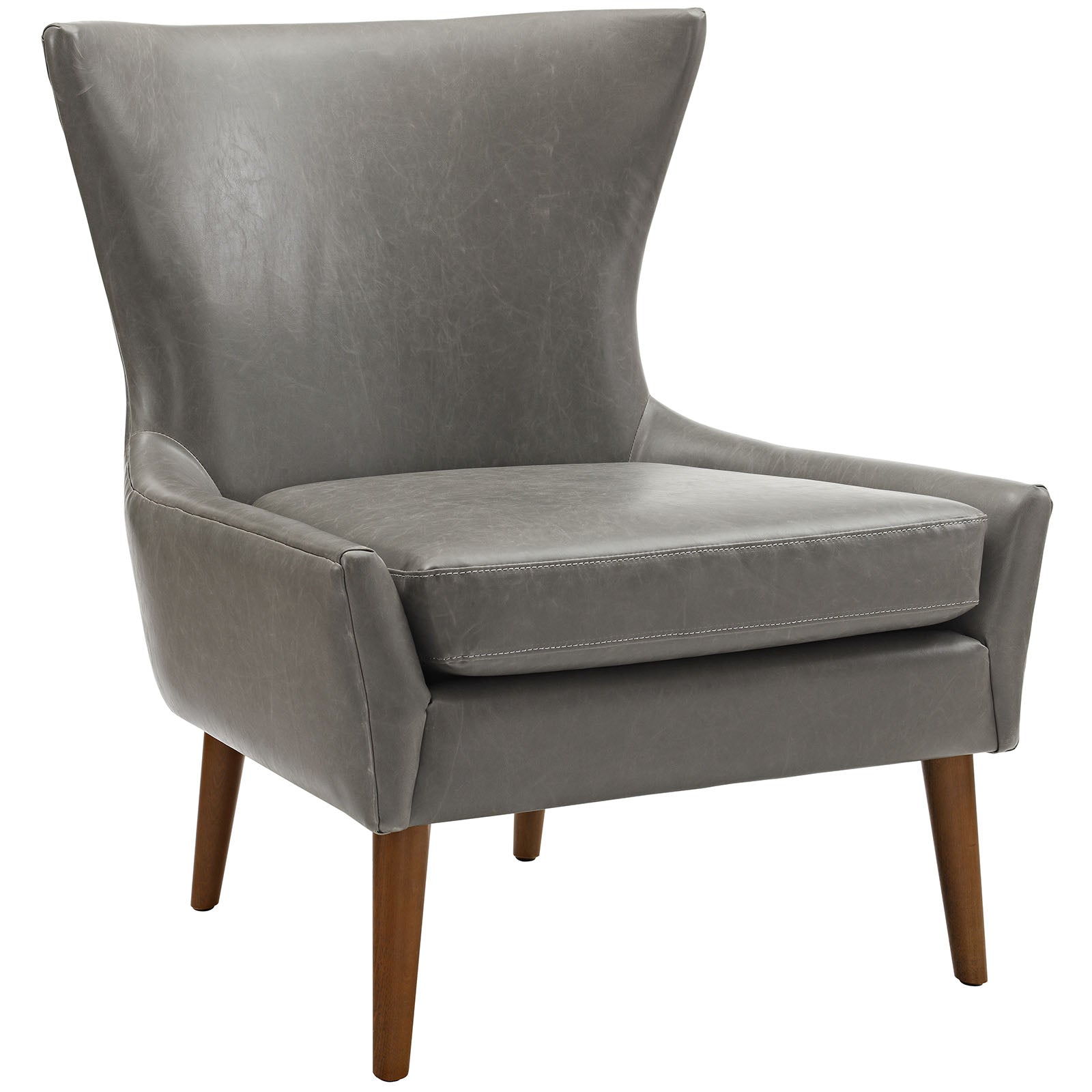 Keen Upholstered Vinyl Armchair - East Shore Modern Home Furnishings