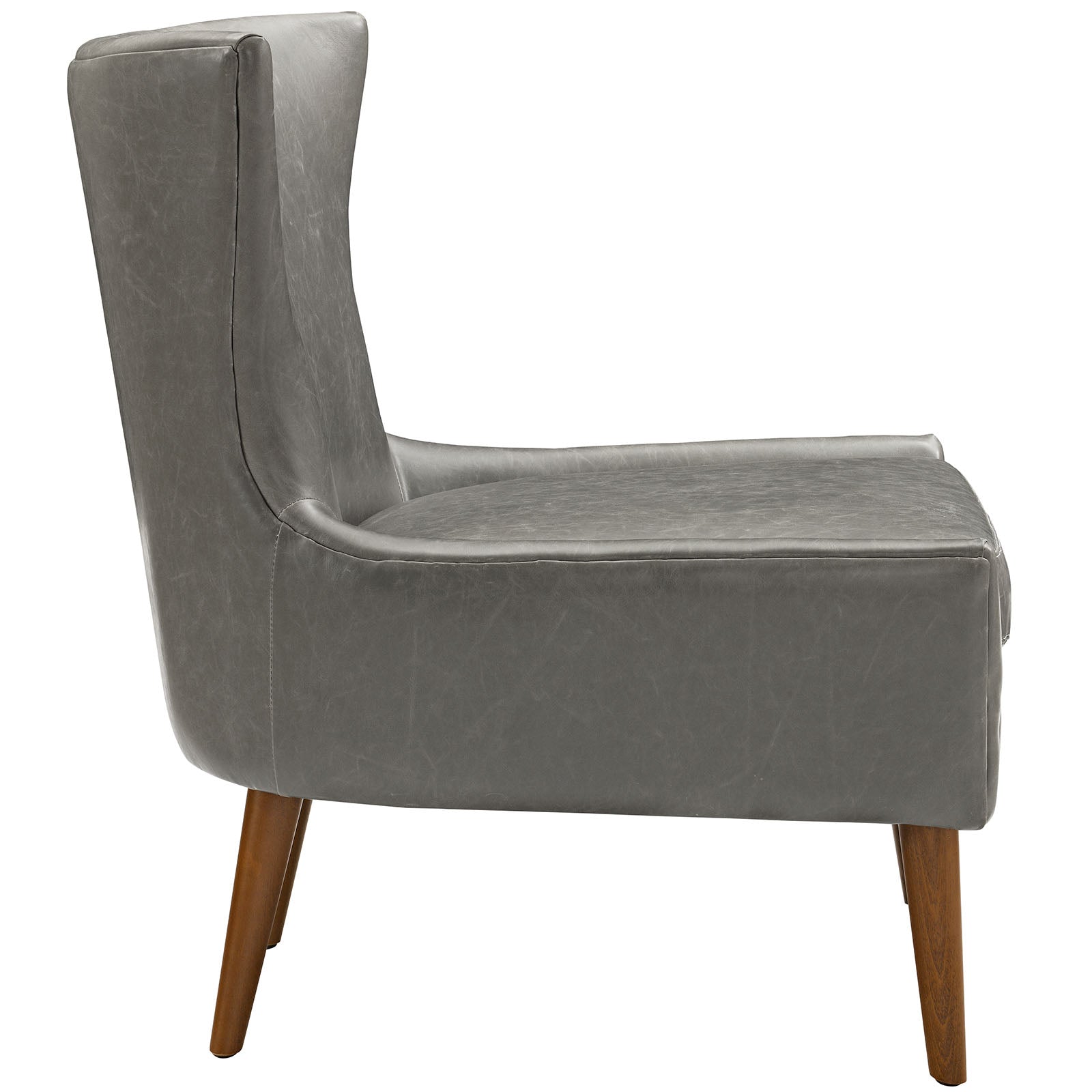 Keen Upholstered Vinyl Armchair - East Shore Modern Home Furnishings