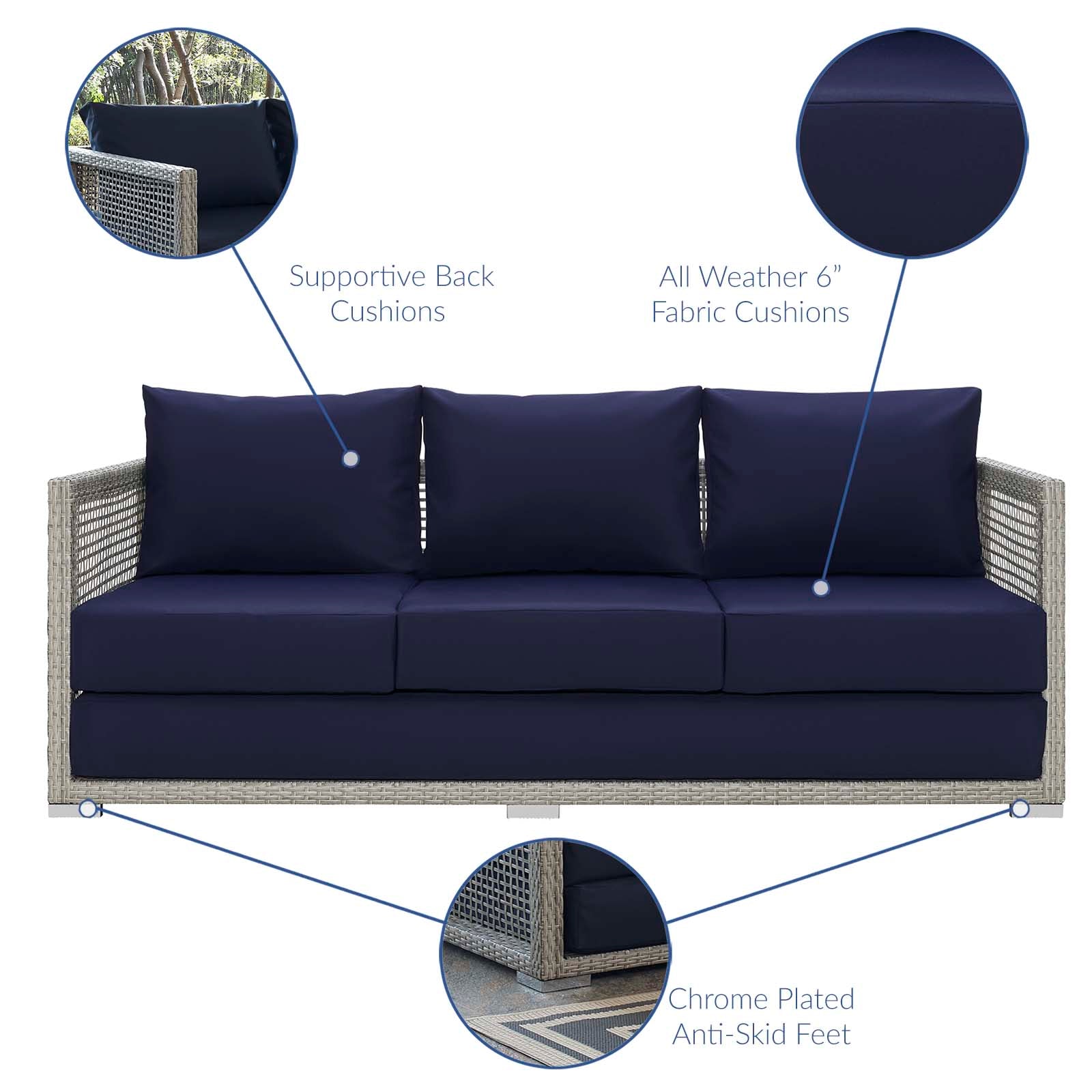 Aura store outdoor sofa